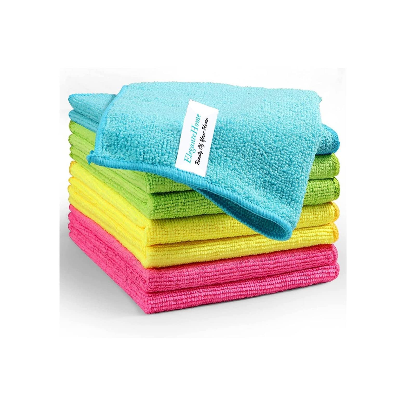 Mikrofiber Temizlik Bezi 8'li Çok Amaçlı İz Bırakmaz İlbays Temizlik Bez - Renkli Oto Kurulama Bezleri - Mutfak Bezi - Leke Bırakmaz Bulaşık Kurulama Bezi