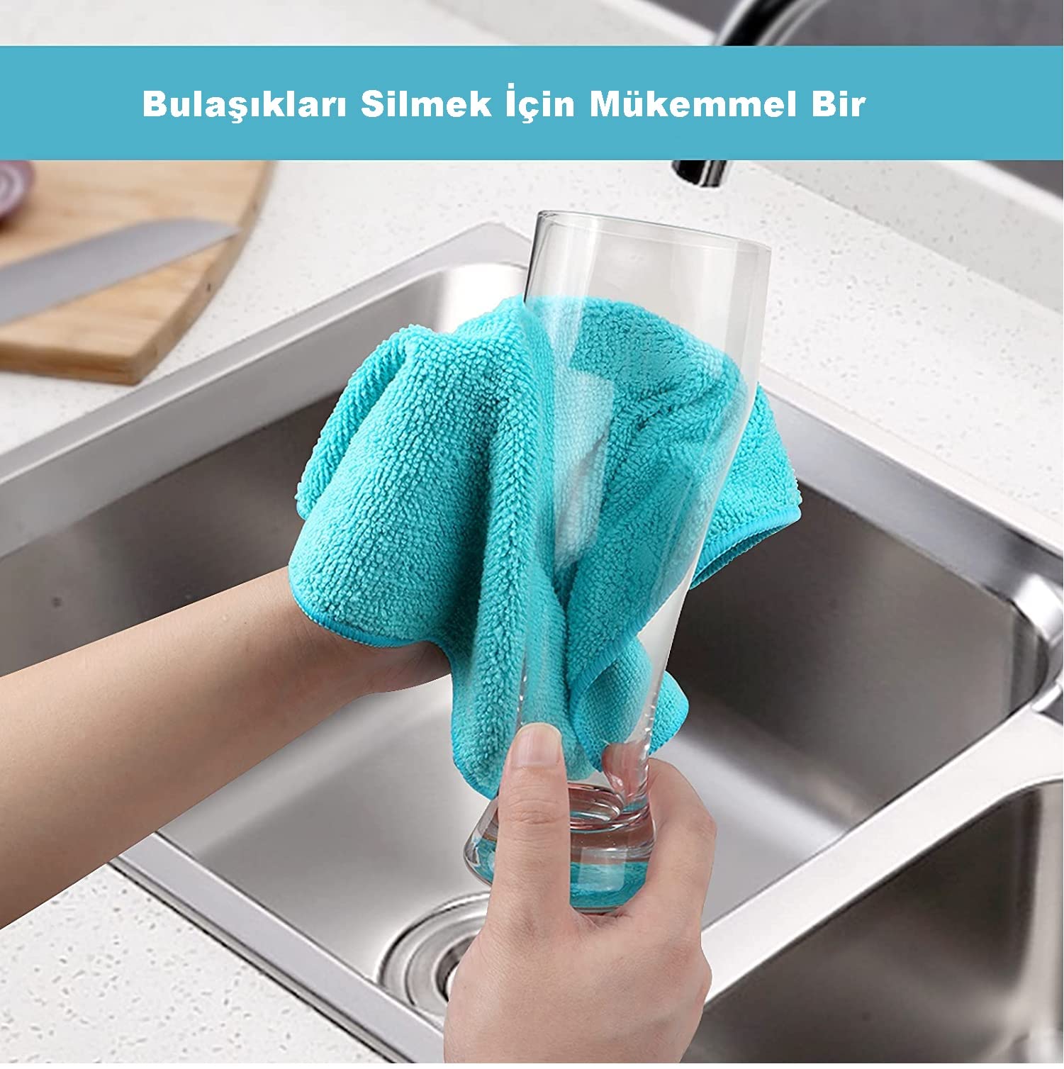 Mikrofiber Temizlik Bezi 8'li Çok Amaçlı İz Bırakmaz İlbays Temizlik Bez - Renkli Oto Kurulama Bezleri - Mutfak Bezi - Leke Bırakmaz Bulaşık Kurulama Bezi