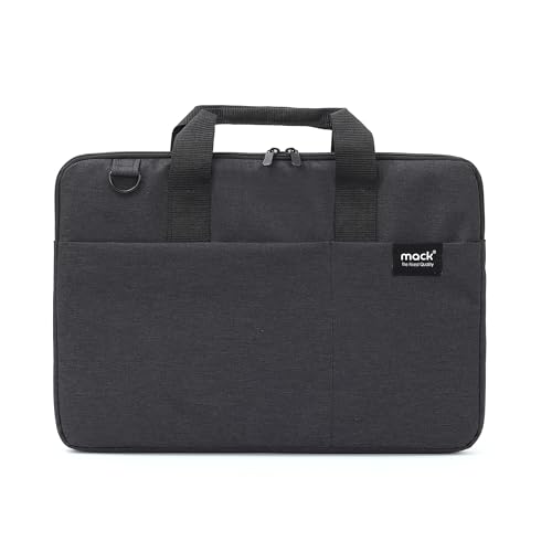 MACK Cityfit MCC-701 Laptop Çantası, Erkekler ve Kadınlar için Profesyonel Bilgisayar Çantası, 13,3 inç - 14.1 inç Notebook Çantası, Evrak Çantası, Siyah