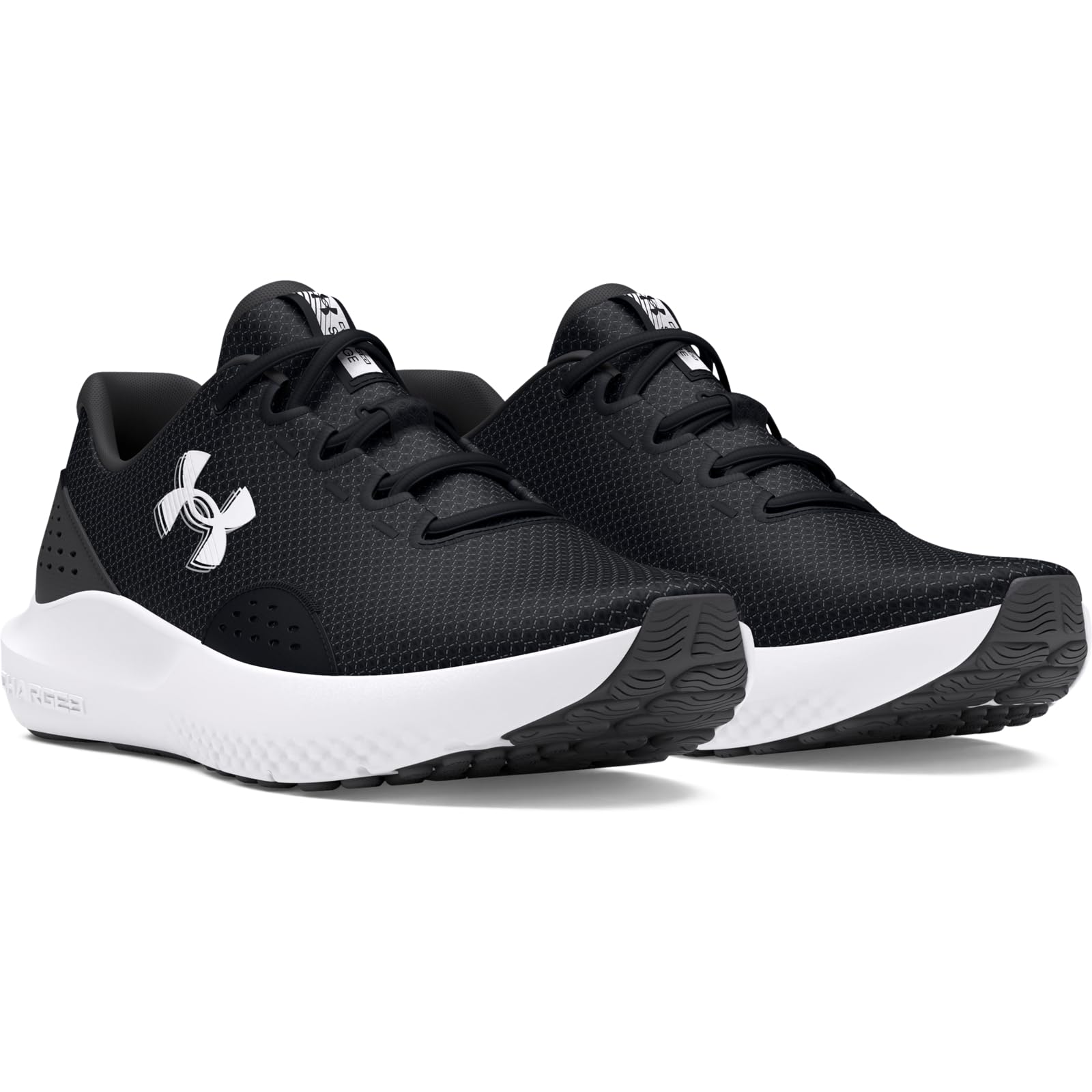 Under Armour UA Charged Surge 4 Erkek Koşu Ayakkabısı Black/Anthracite/White 45