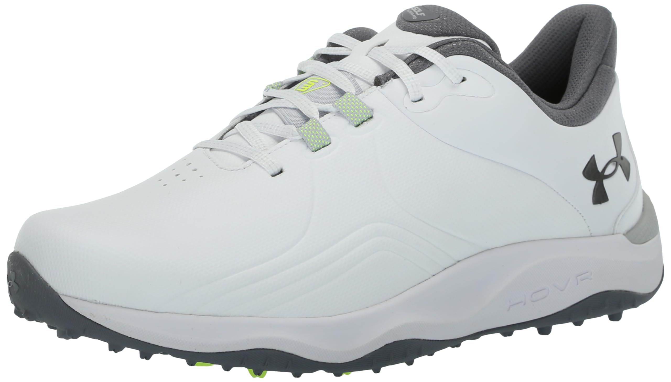 Under Armour UA Drive Pro SL Wide Erkek Golf Ayakkabısı White/White/Metallic Gun Metal 44.5