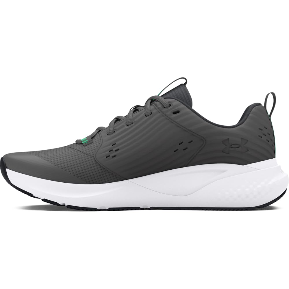 Under Armour Erkek UA Charged Commit TR 4 Koşu Ayakkabısı, Castlerock/Anthracite/Vapor Green, 44 EU