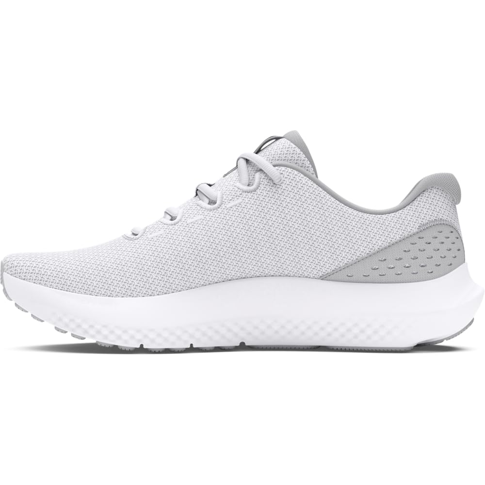 Under Armour UA Charged Surge 4 Erkek Koşu Ayakkabısı White/Halo Gray/Black 43