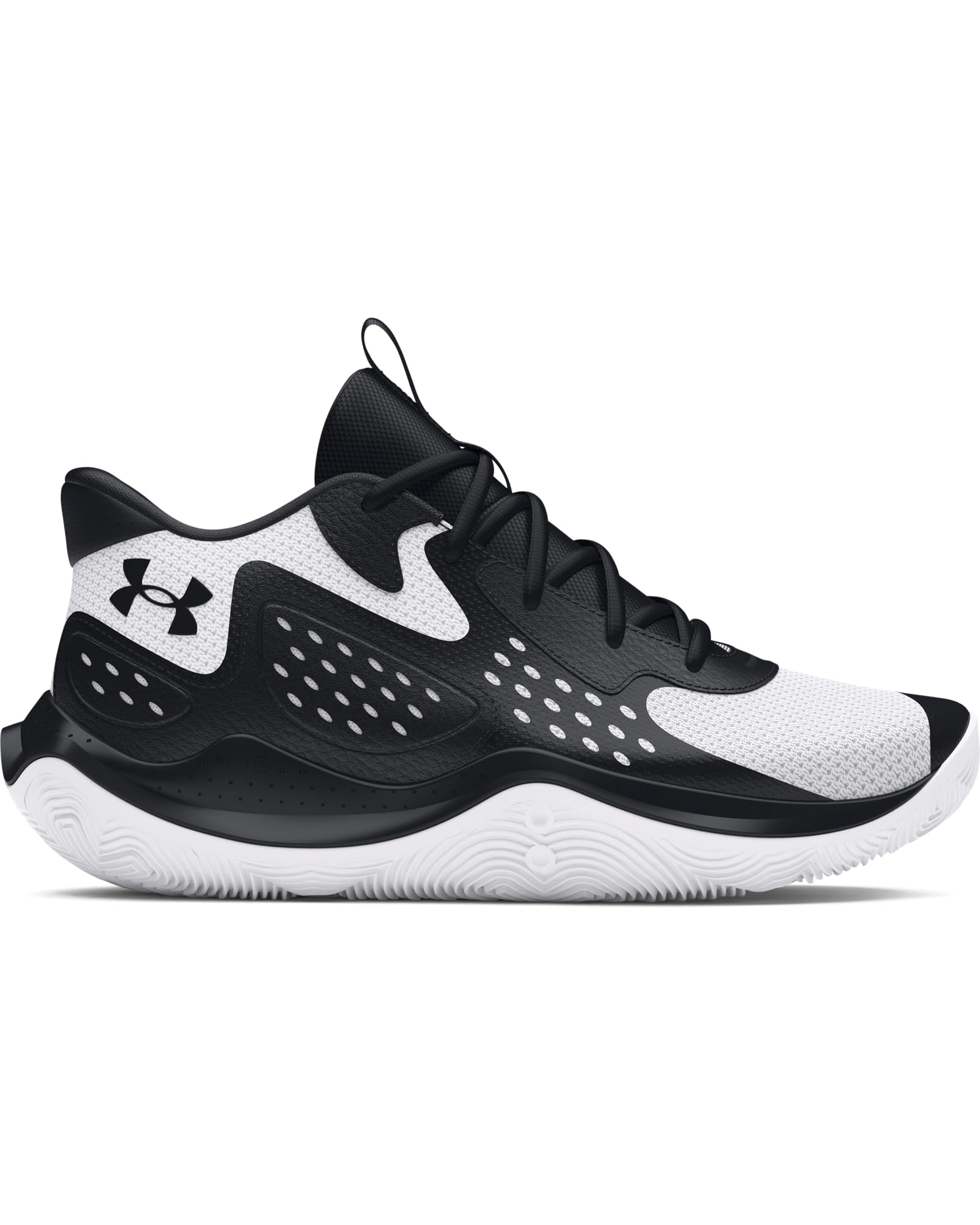 Under Armour UA JET '23 Unisex Yetişkin Basketbol Ayakkabısı Black/White/Black 44