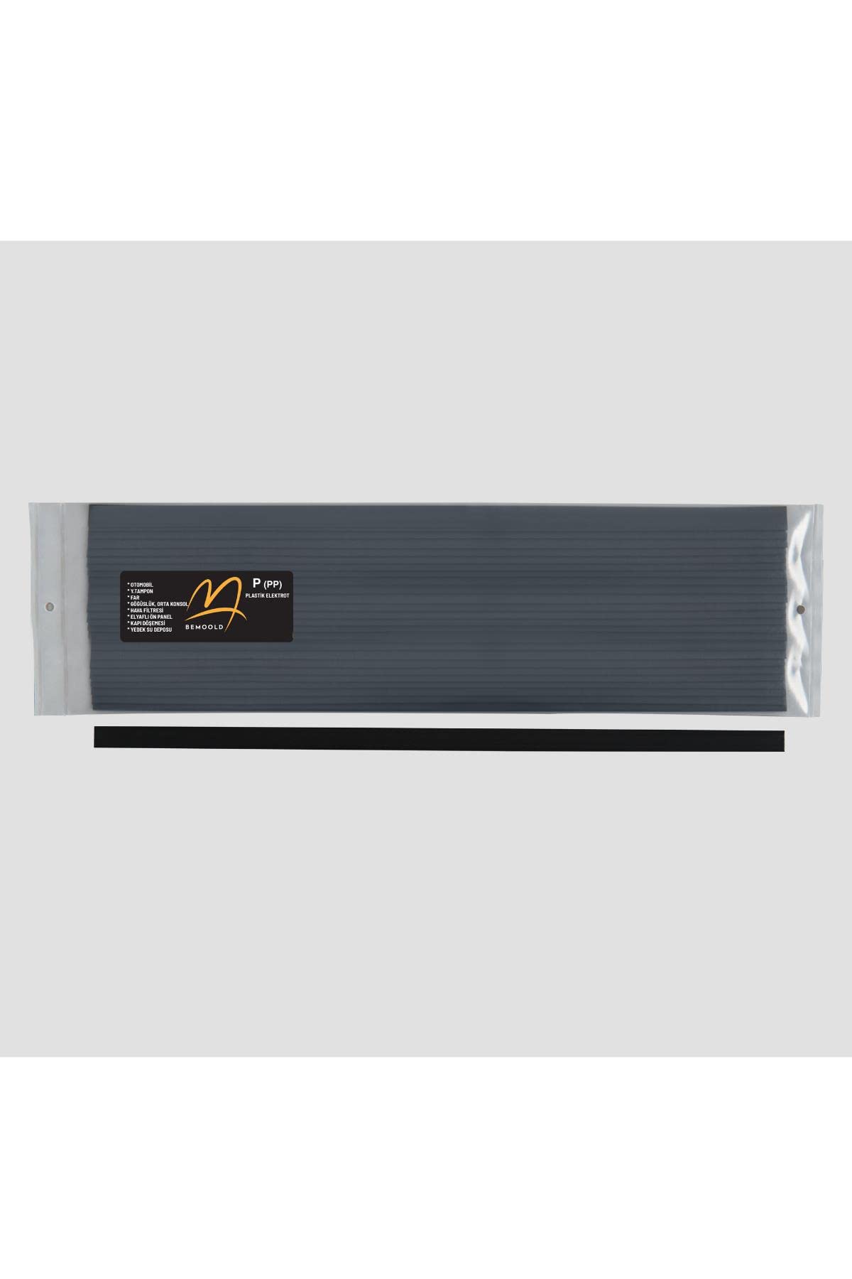 Bemoold P (PP) Siyah Geniş - 1 KG- Kiloluk Plastik Kaynak Elektrot