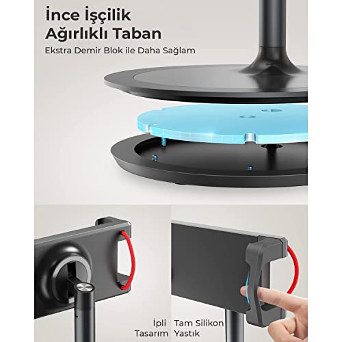 Bix Saiji S3E 360° Ayarlanabilir Tablet ve Telefon Tutucu Stand Siyah