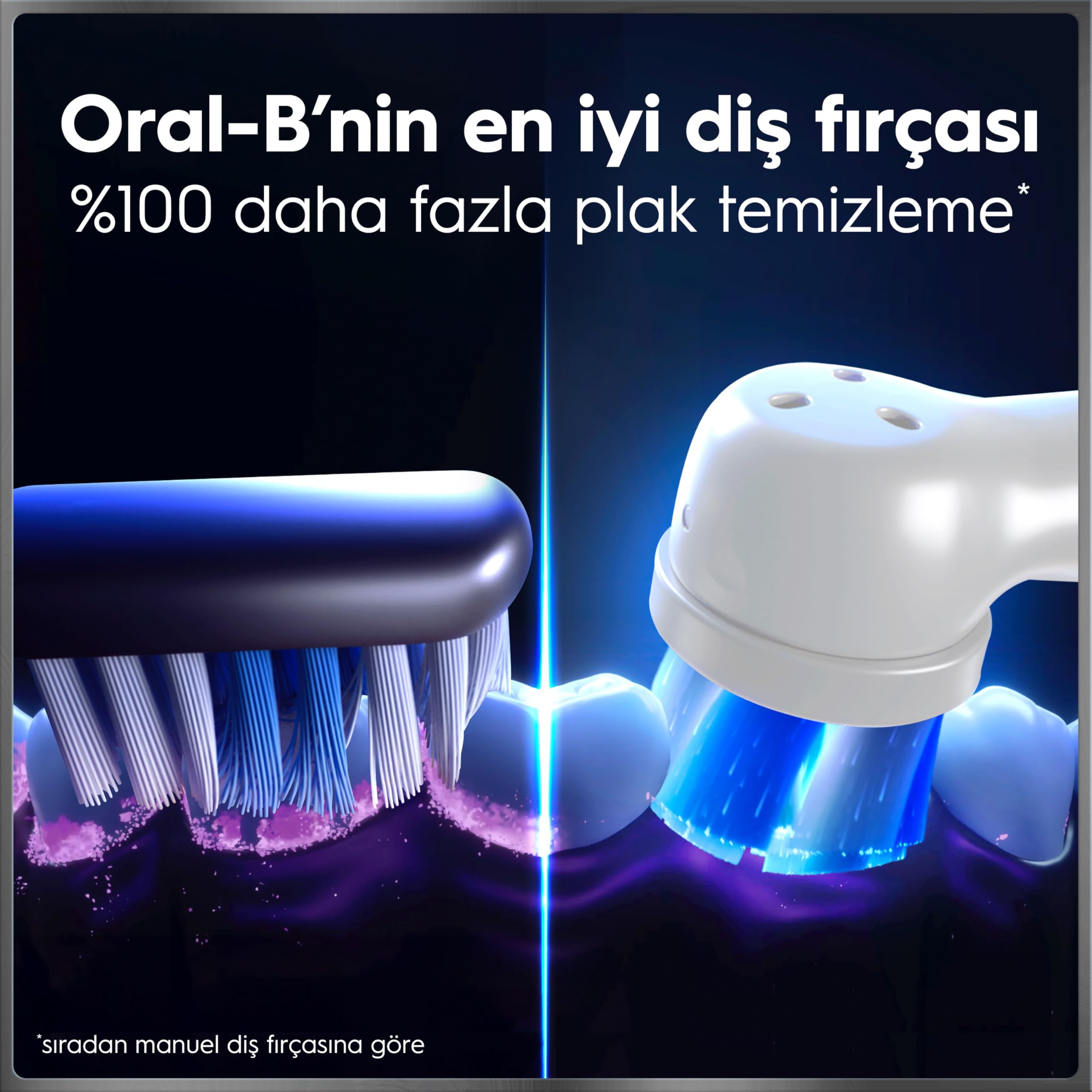 Oral-B iO10 Stardust White Şarjlı/Elektrikli Diş Fırçası, 1 Fırça Başlığı, Hızlı Manyetik Şarj Cihazı, Uzun Ömürlü Pil, Şarj Eden Seyahat Kabı