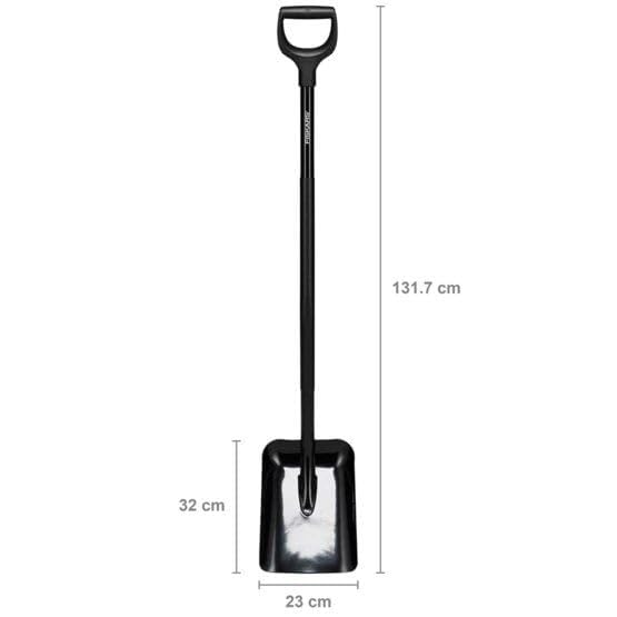 Fiskars 1066711 Ergonomik Pro Dar Ağızlı Ağır İş Küreği