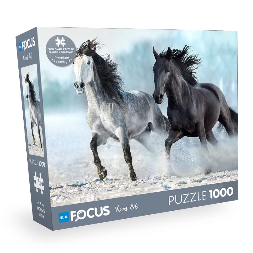 Blue Focus 1000 Parça Puzzle - Horses (Atlar)