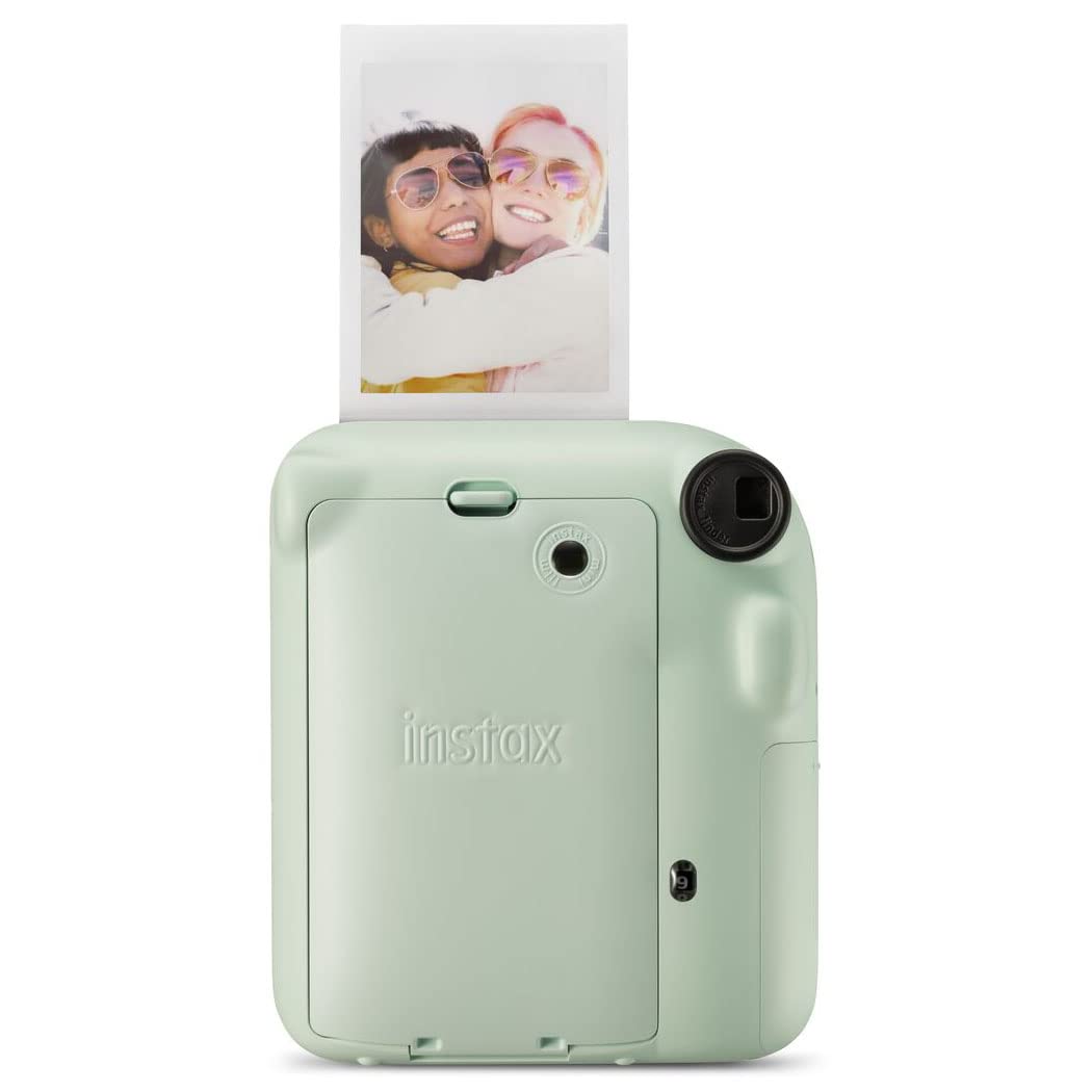 Instax Fujifilm Mini 12 şipşak fotoğraf makinesi, 40 çekim, nane yeşili