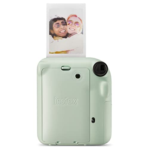 Instax Fujifilm Mini 12 şipşak fotoğraf makinesi, 40 çekim, nane yeşili