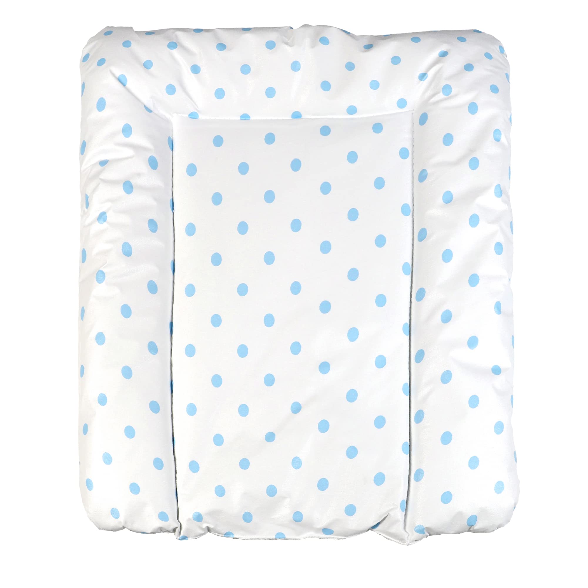 baby'ness Elyaf Dolgulu Pvc Alt Değiştirme Minderi, Sıvı Geçirmez, Leke Tutmaz, Puantiyeli, Mavi, 50x70cm