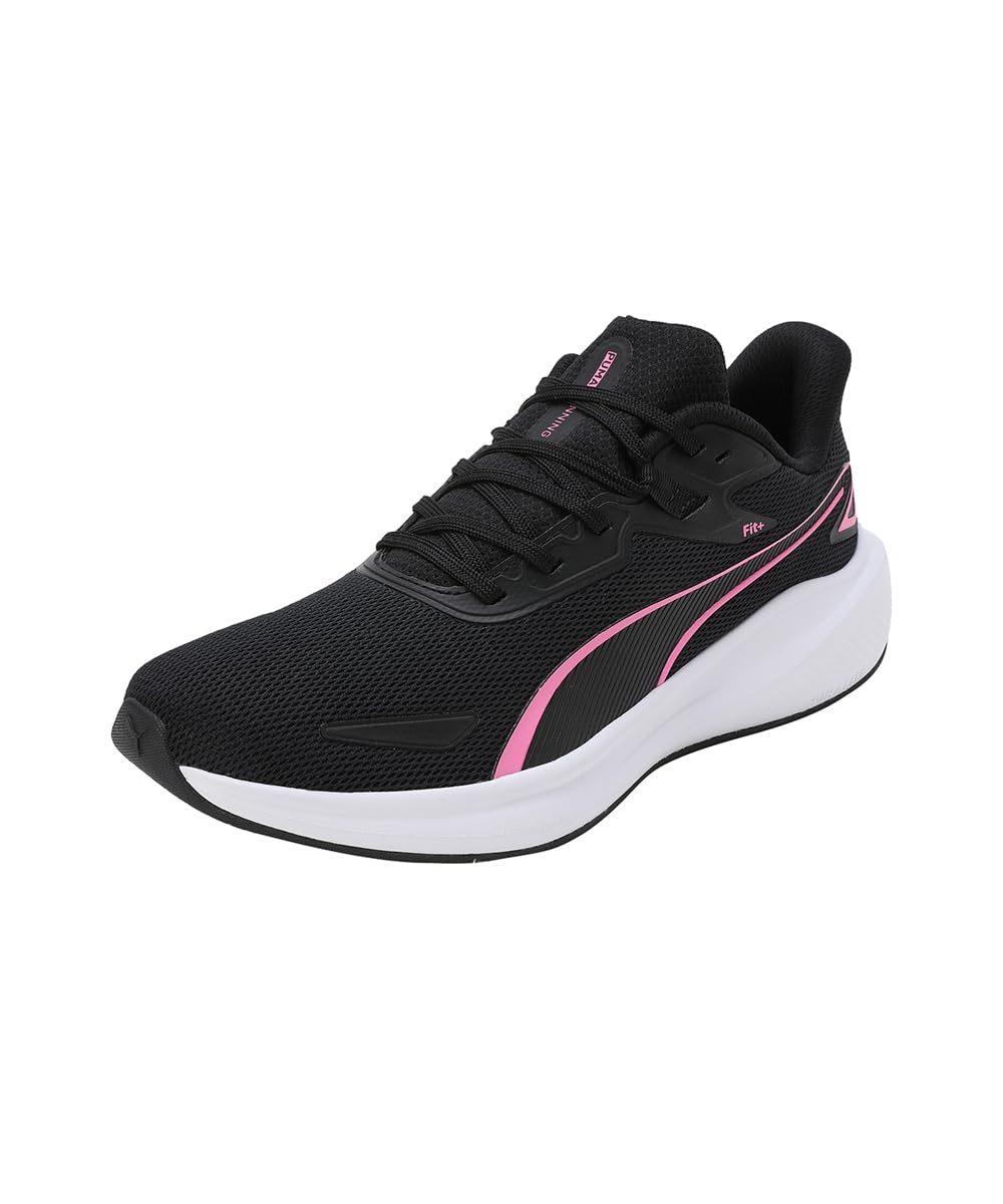 PUMA Unisex Yetişkin Skyrocket Lite Road Running Shoe, PUMA Black-Fast Pink-PUMA White, 42 EU