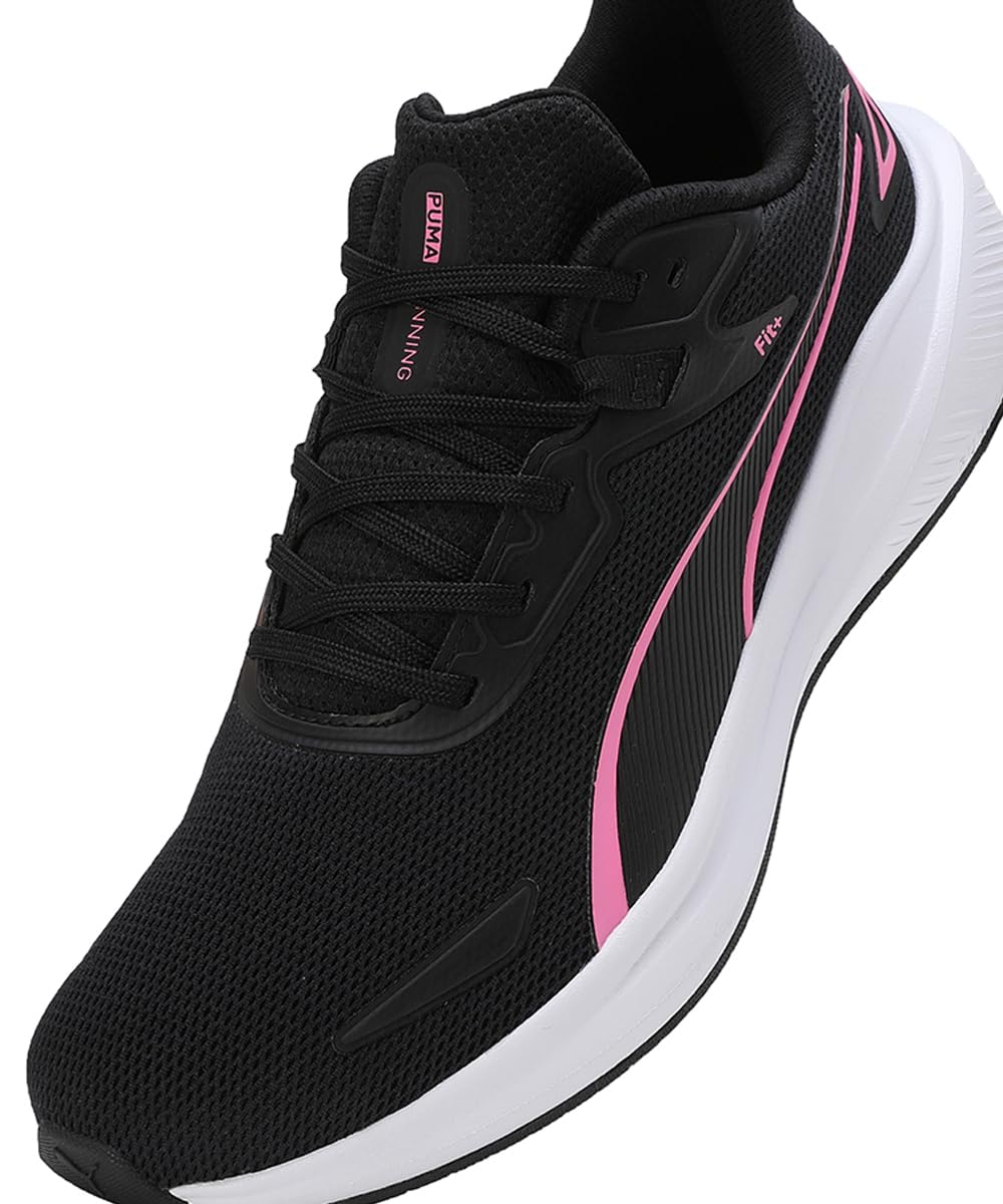 PUMA Unisex Yetişkin Skyrocket Lite Road Running Shoe, PUMA Black-Fast Pink-PUMA White, 42 EU