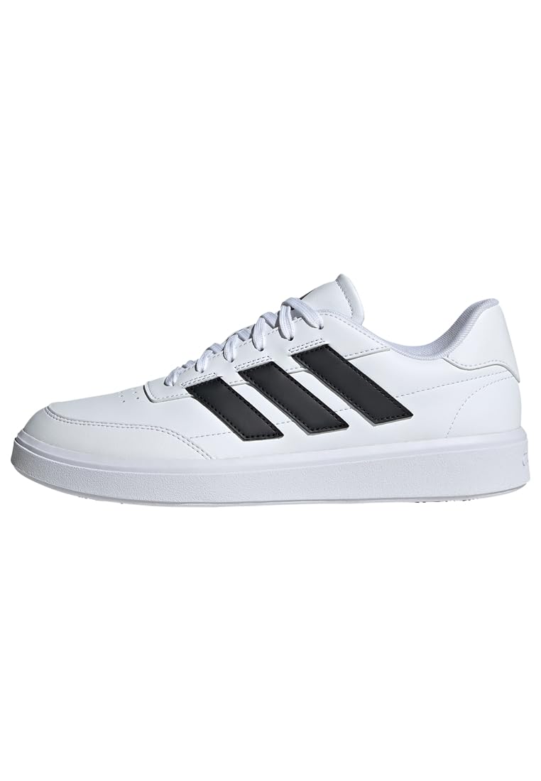 adidas COURTBLOCK Erkek Ayakkabı Düşük Taban (Futbol Dışı), ftwr white/core black/ftwr white, 42