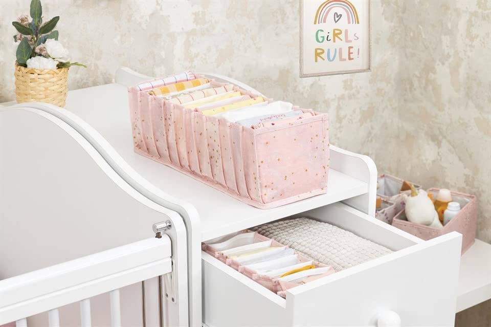Pazar Kapısı Baby Akordiyon Çekmece Düzenleyici (Medium, Pembe)