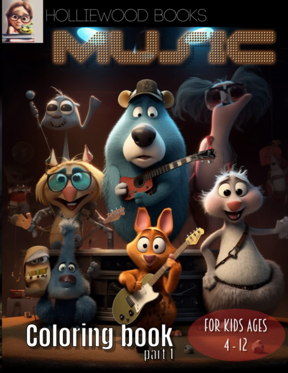 Music coloring book for age 4 - 12 part 1