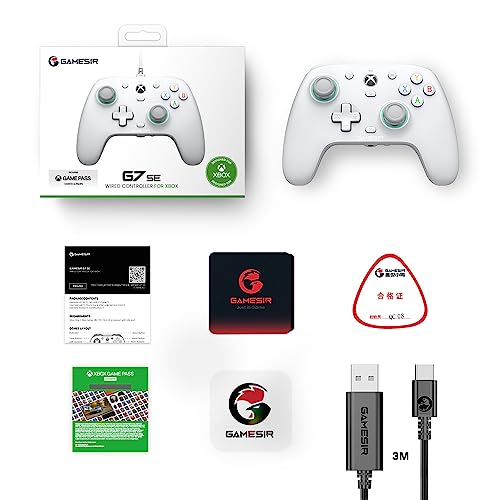 GameSir G7 SE bedrade controller voor Xbox Series X|S, Xbox-controller met Hall-effectdetectie-joystick, werkt met Xbox One en Windows 10/11, officieel gelicentieerd voor Xbox