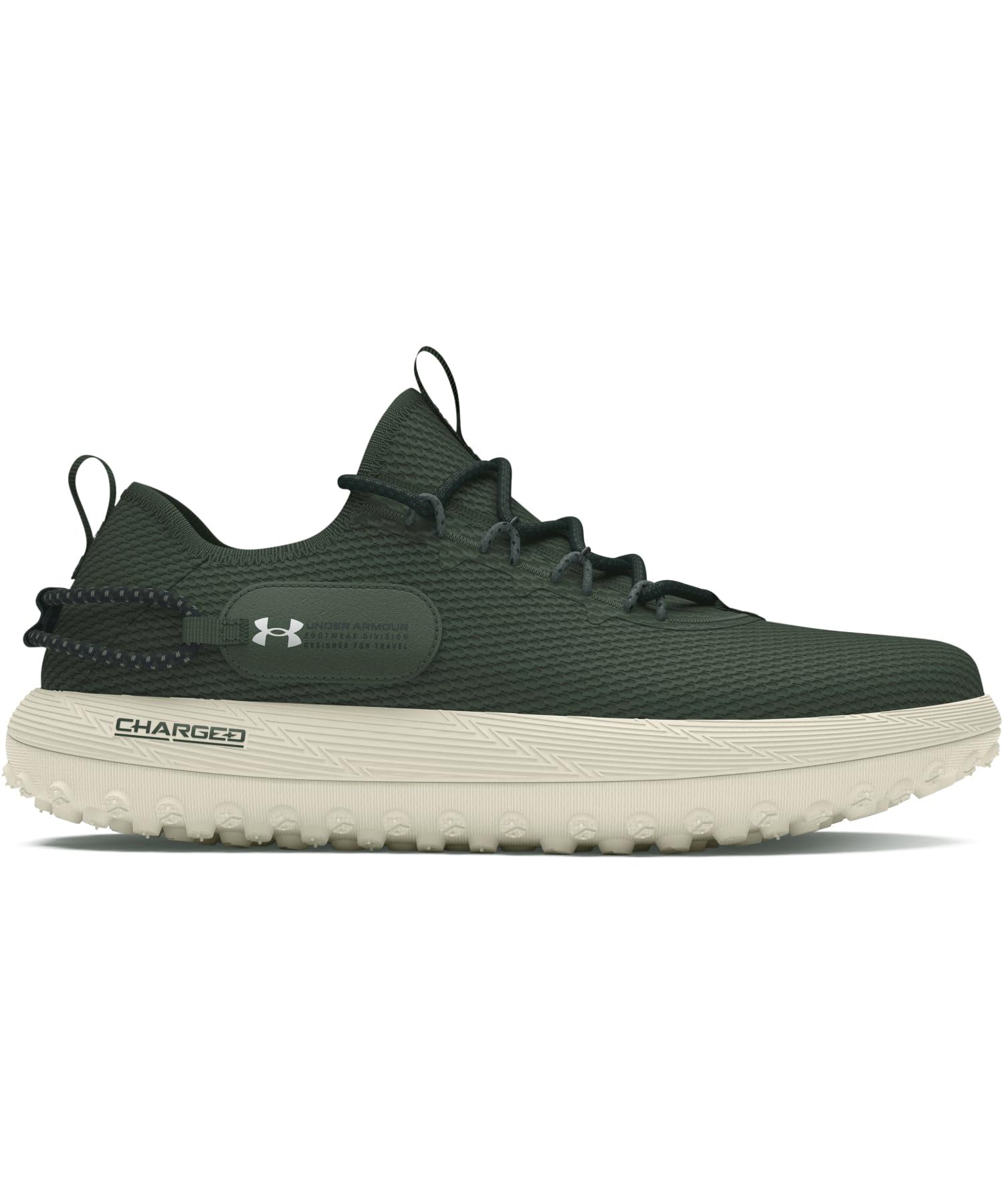 Under Armour Unisex Yetişkin UA Fat Tire Venture Spor Ayakkabı, Nordic Green/Summit White/Metallic Silver, 44 EU
