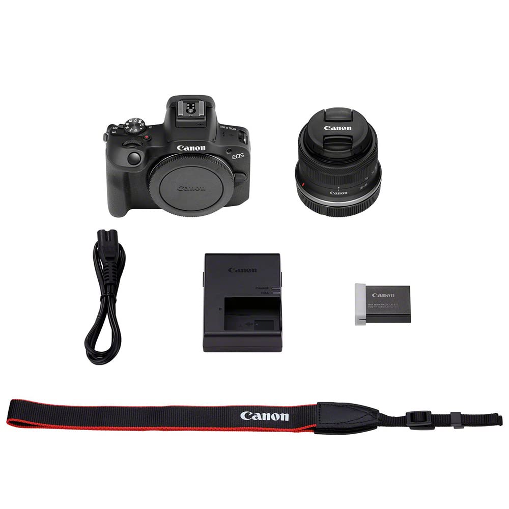 Canon EOS R100 RF-S 18-45mm Lensli Aynasız Fotoğraf Makinesi