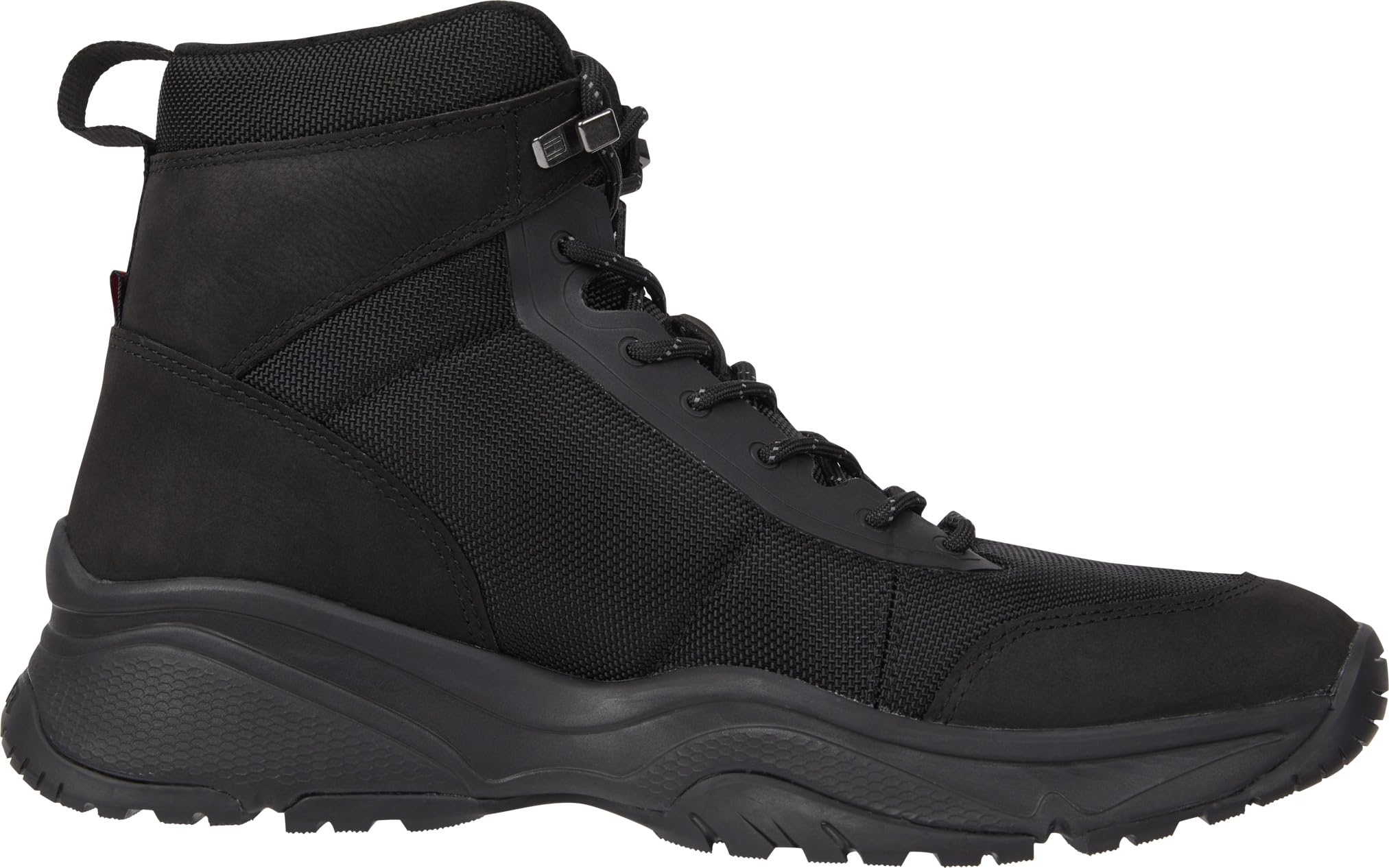 Tommy Hilfiger Outdoor Snk Boot Lth Cordura Erkek Spor Ayakkabi, Siyah, 40