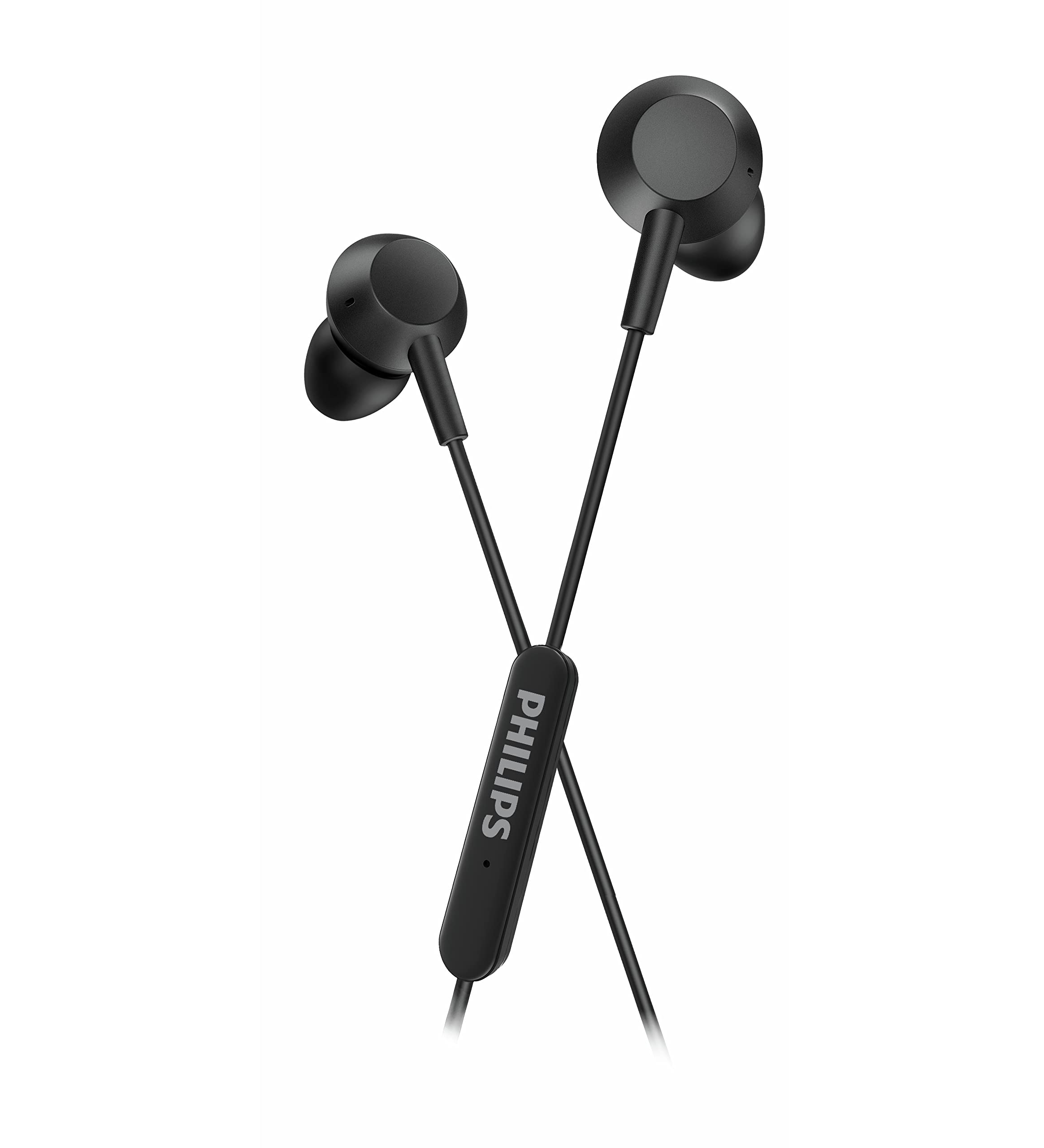 Philips TAE5008BK/00 mikrofonlu kulak içi kulaklık | hafif kablolu kulaklık | USB-C bağlantısı | 1,2 m kablo | Inline uzaktan kumanda | 3 boyut | net ses ve güçlü bas | siyah