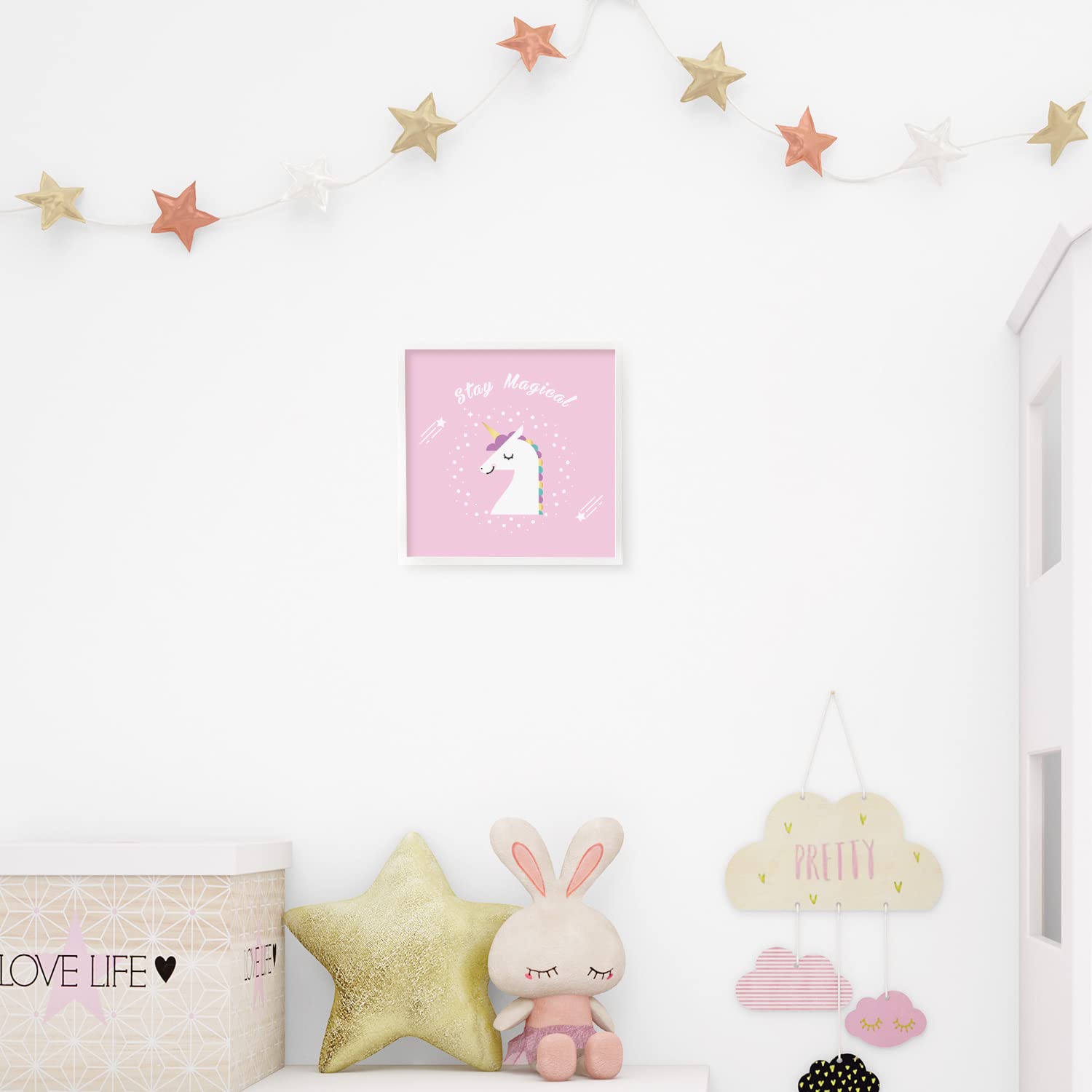 Bebek Odası İçin Unicorn Tasarımlı Çerçeve