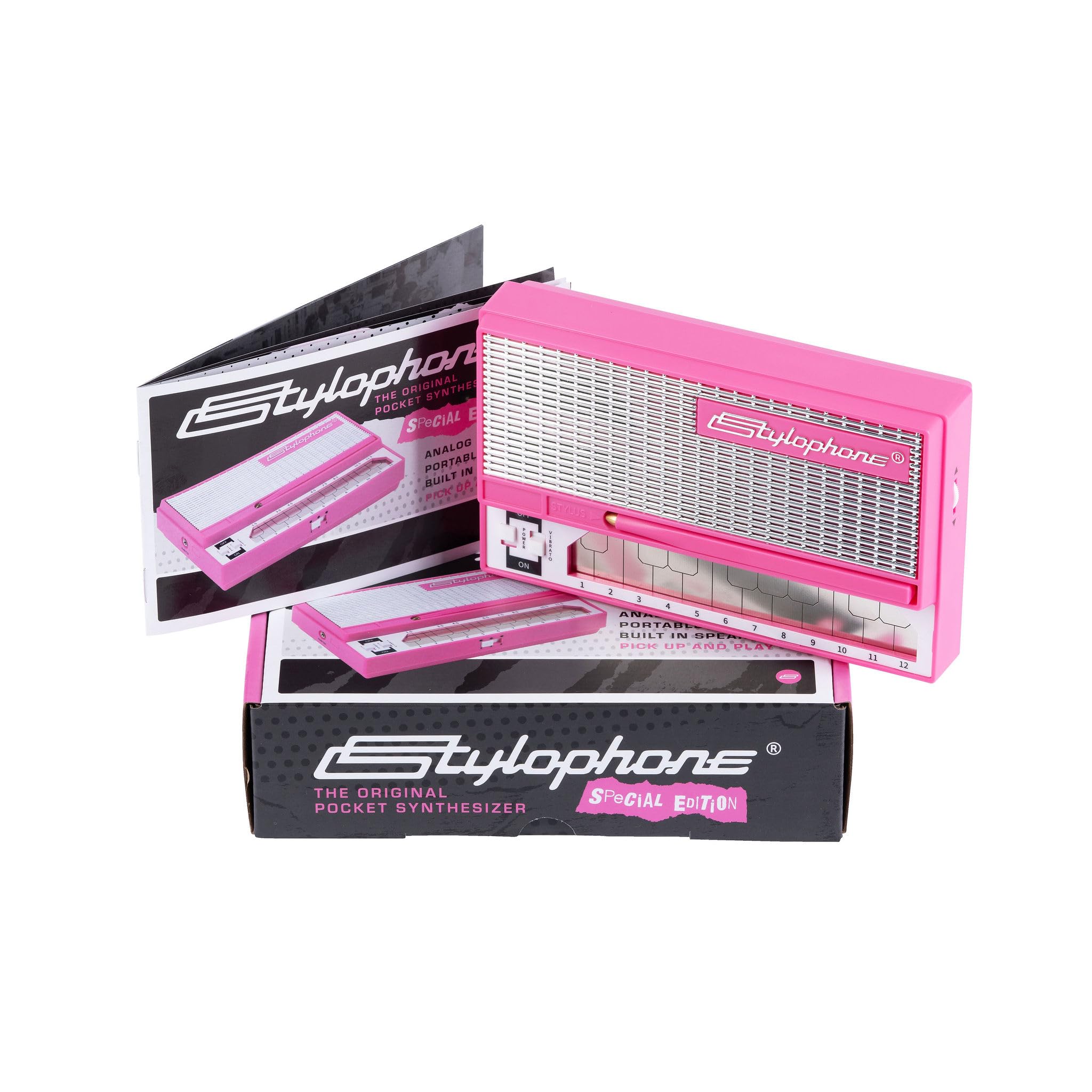 Stylophone S1 The Original Pocket Synthesizer Pembe