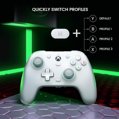 GameSir Xbox Series X|S, Xbox One ve Windows 10/11 için G7 SE kablolu oyun kumandası, Hall efektli Joysticks/Hall Trigger, 3,5 mm ses jakı (beyaz)