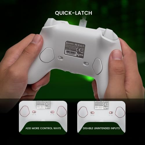 GameSir Xbox Series X|S, Xbox One ve Windows 10/11 için G7 SE kablolu oyun kumandası, Hall efektli Joysticks/Hall Trigger, 3,5 mm ses jakı (beyaz)