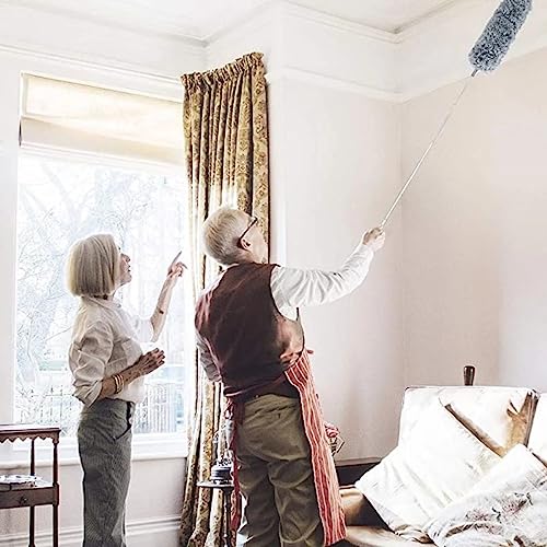 BUFFER® Teleskopik 3'lü Mop Toz Alma Püskülü Çok Fonksiyonlu Temizlik Seti
