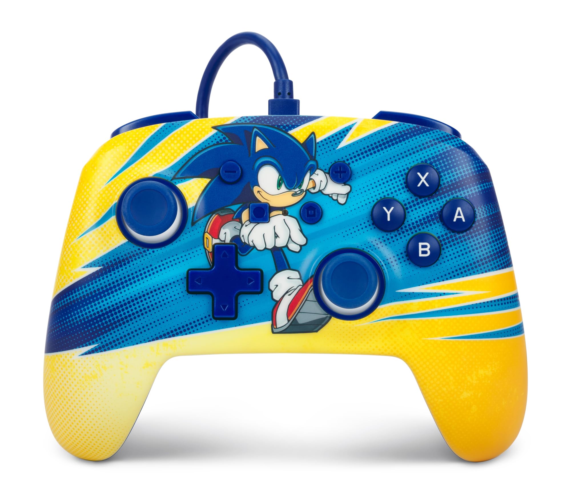 Nintendo Switch için geliştirilmiş kablolu PowerA Controller – Sonic-Boost, Gamepad, oyun kumandası, kablolu denetleyici, resmi lisanslı