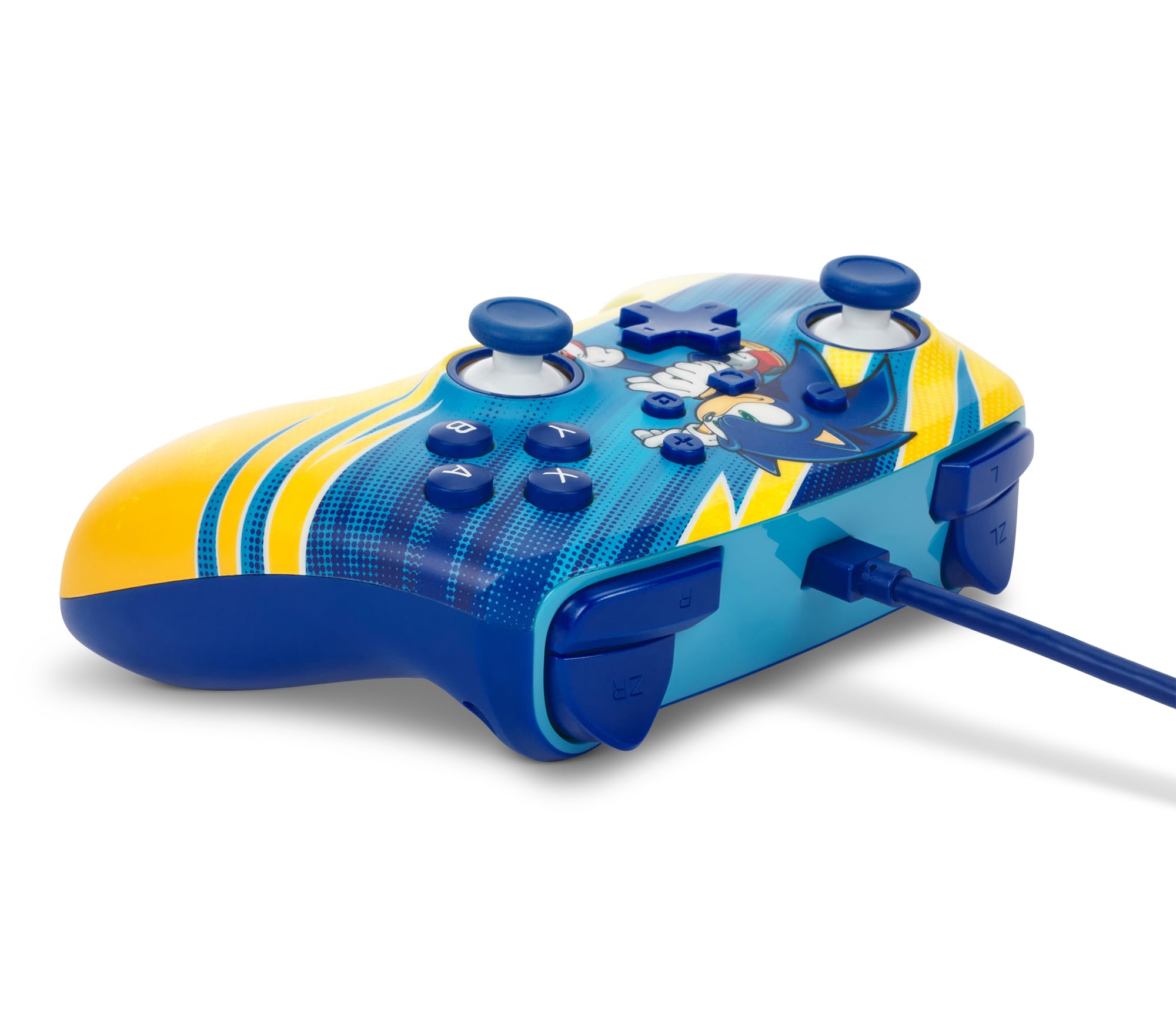 Nintendo Switch için geliştirilmiş kablolu PowerA Controller – Sonic-Boost, Gamepad, oyun kumandası, kablolu denetleyici, resmi lisanslı
