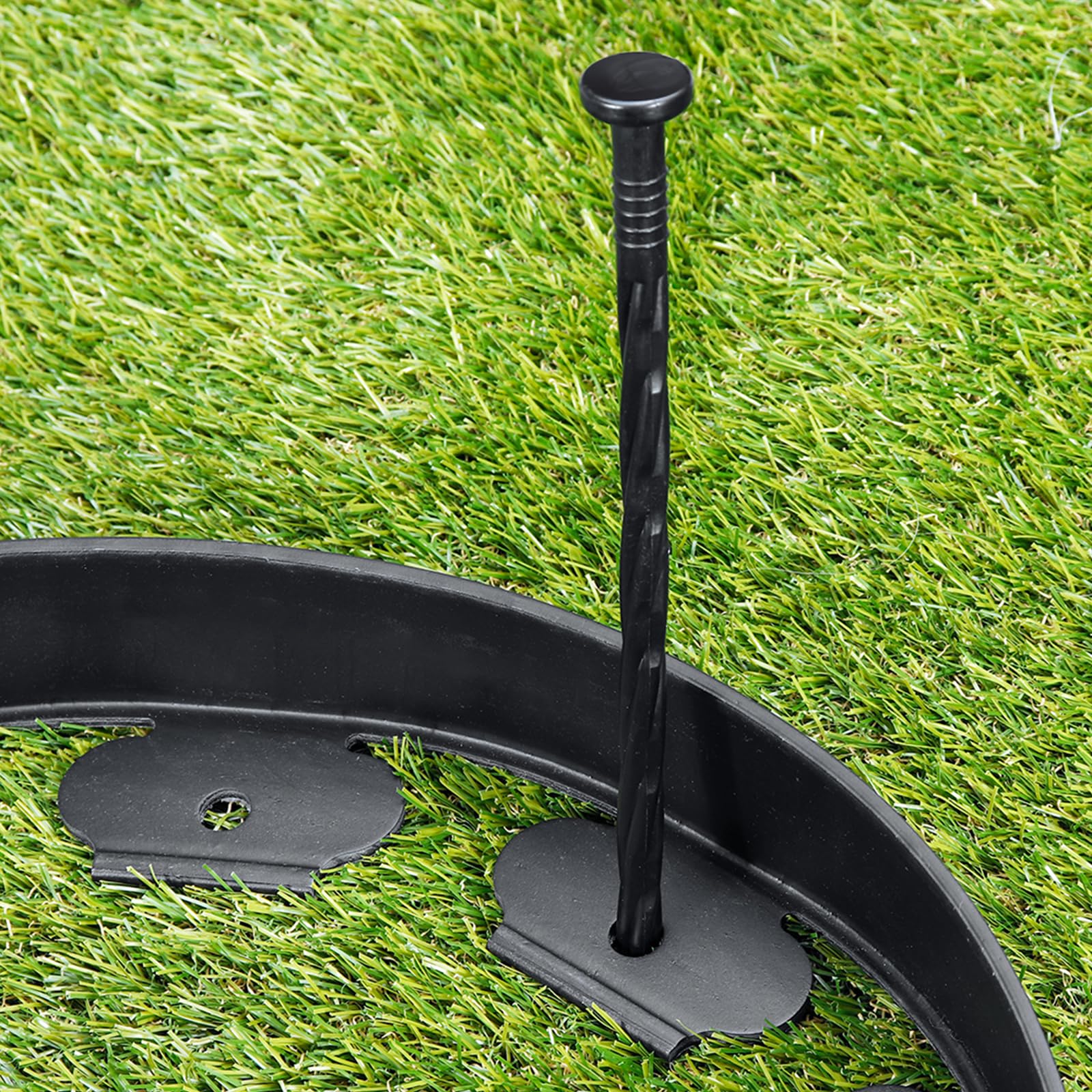 Garaook Peyzaj Kenar Kazıkları, 100 Adet 8 '' Plastik Bahçe Çivileri, Finişer Kenarları, Yabani Ot Bariyerleri, Suni Çim, Çadır, Çim Yolu ve Daha Fazlası için Spiral Naylon Ankraj Çivileri