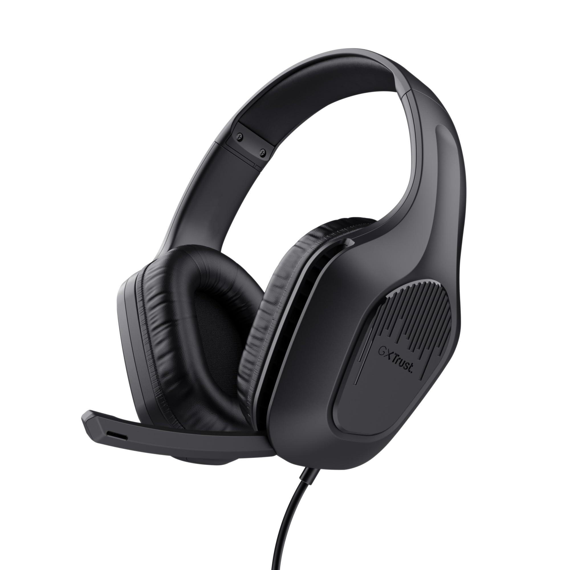 Trust Gaming GXT 415 Zirox Hafif Oyun Kulaklıkları, PC, Xbox, PS4, PS5, Switch, Mobil Bilgisayar, 3,5 mm Bağlantı, Katlanabilir Mikrofon, Kablolu Kulaklık 2 m Üstü Kulak Üstü Siyah