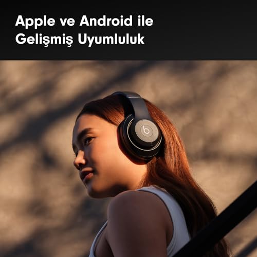 Beats Studio Pro - Gürültü Önleme Özellikli Kablosuz Bluetooth Kulaklık - Kişiselleştirilmiş Uzamsal Ses, USB-C Kayıpsız Ses, Apple ve Android Uyumluluğu, 40 Saate Varan Pil Ömrü - Siyah