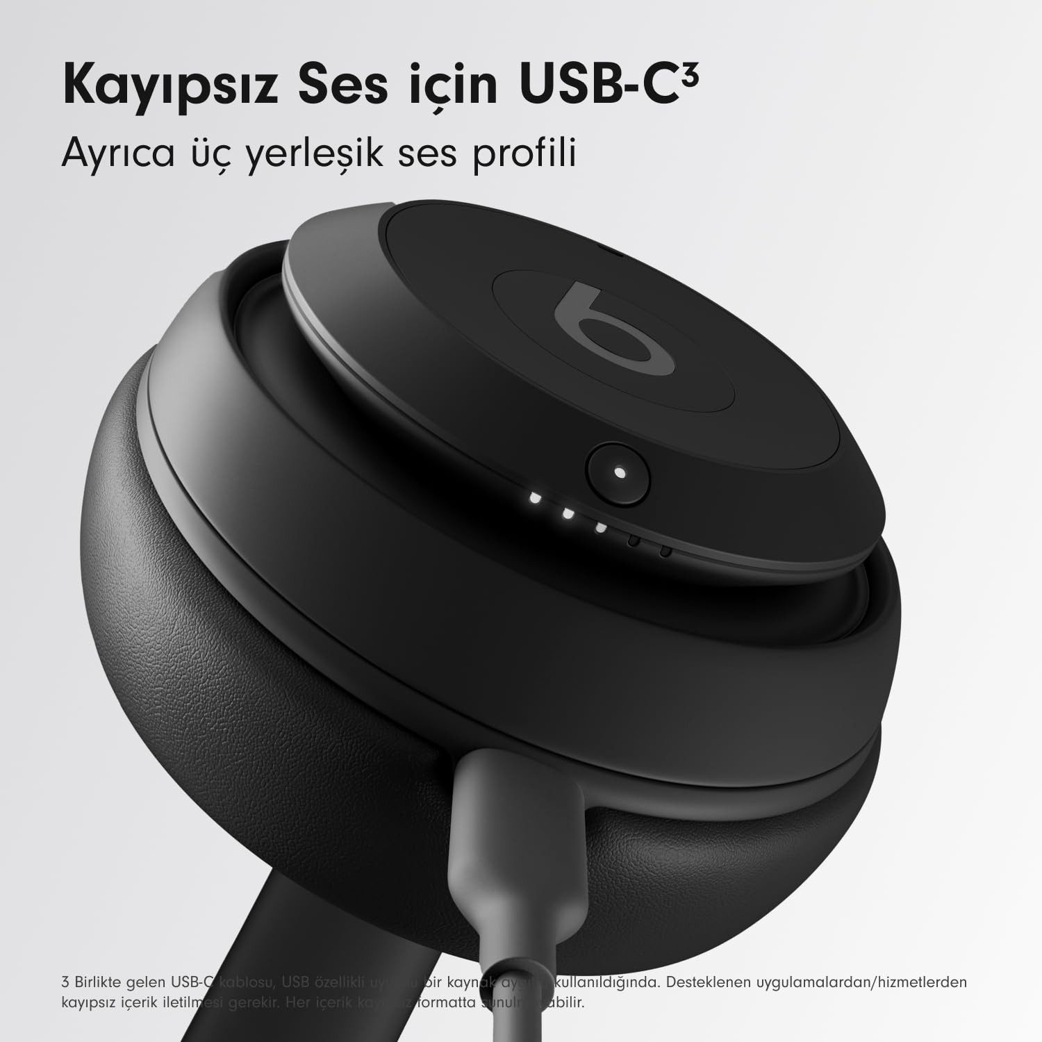 Beats Studio Pro - Gürültü Önleme Özellikli Kablosuz Bluetooth Kulaklık - Kişiselleştirilmiş Uzamsal Ses, USB-C Kayıpsız Ses, Apple ve Android Uyumluluğu, 40 Saate Varan Pil Ömrü - Siyah