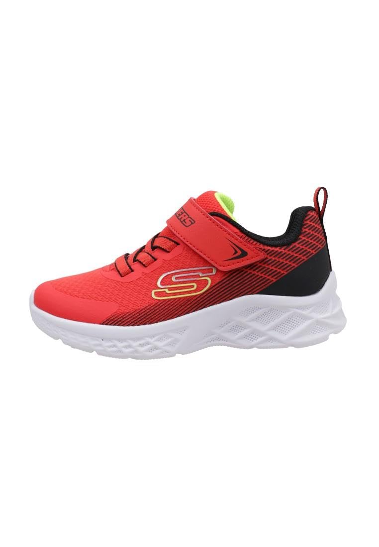 Skechers MİCROSPEC İİ - ZOVRİX 403924L RDBK Erkek Çocuk Spor Ayakkabı Kırmızı 31 EU