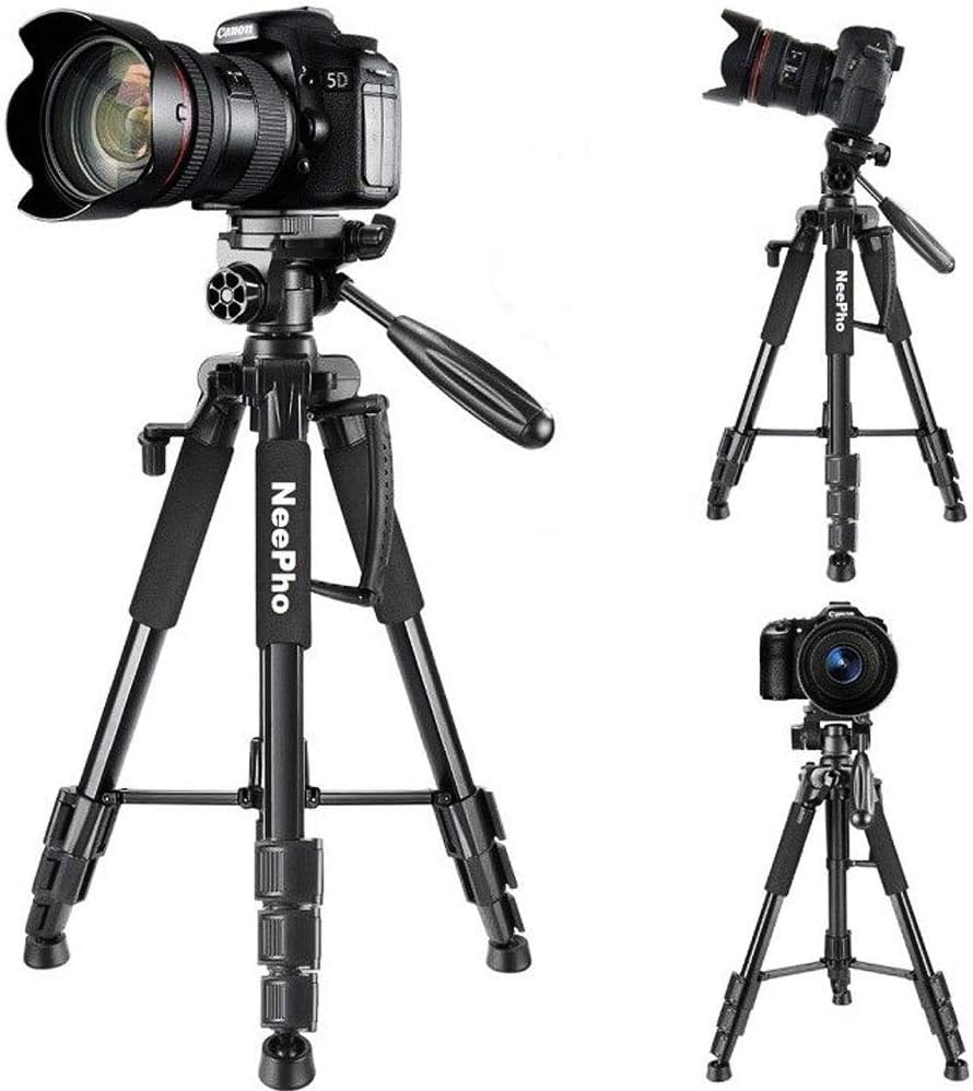 Coverzone Kamera Tripod Bluetooth Kumandalı Kalın Sağlam Alüminyum Kalın Gövdeli Profesyonel Fotoğraf Kamerası Tutucu Çantalı 210 Cm Tripod F910A