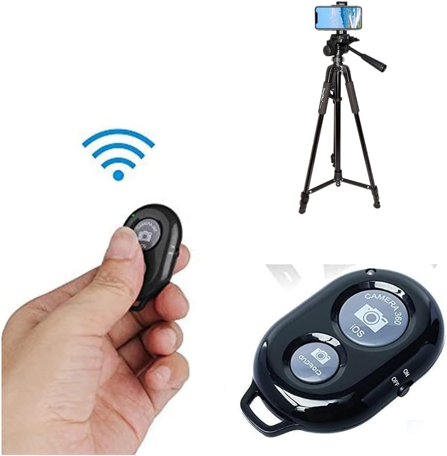 Coverzone Kamera Tripod Bluetooth Kumandalı Kalın Sağlam Alüminyum Kalın Gövdeli Profesyonel Fotoğraf Kamerası Tutucu Çantalı 210 Cm Tripod F910A