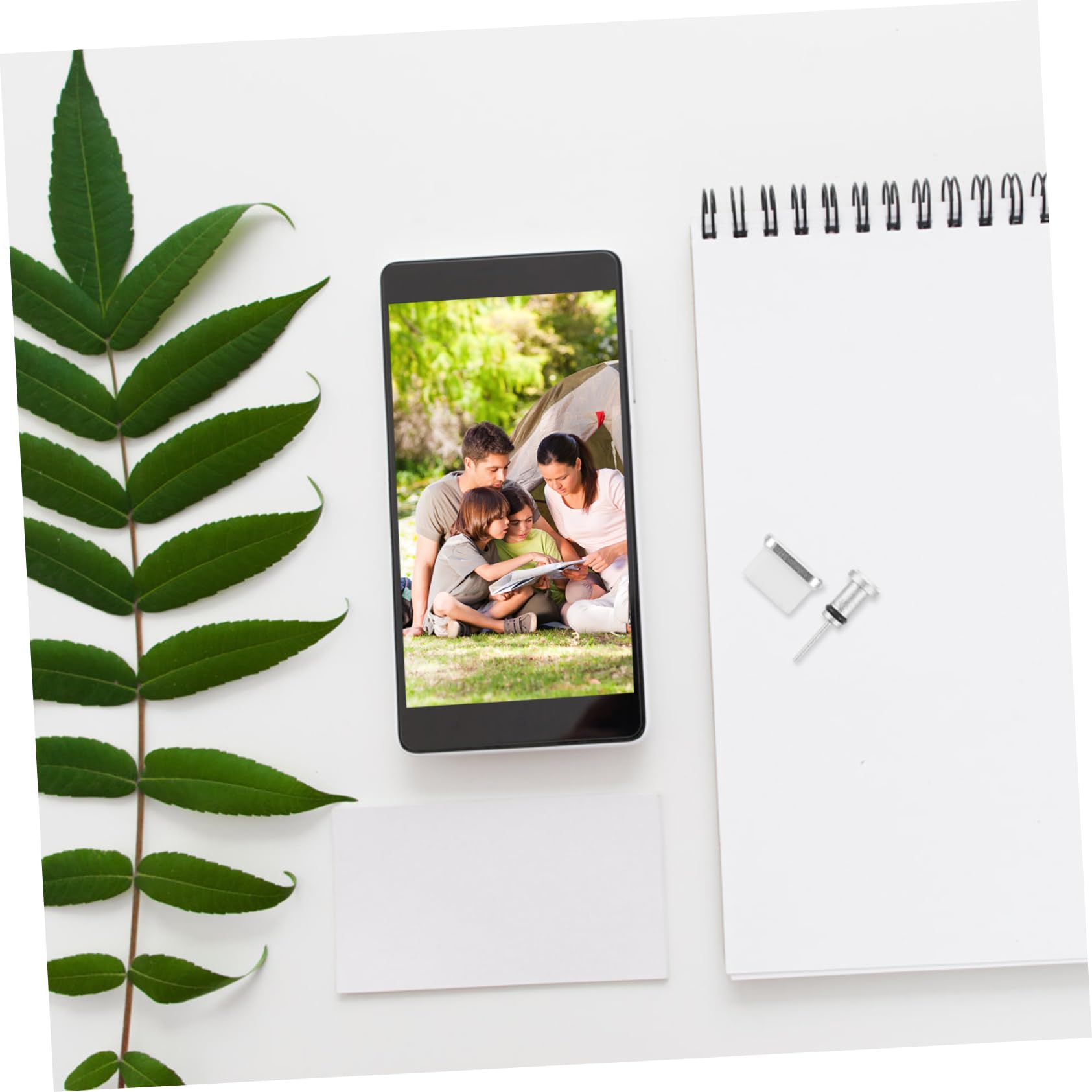 ADOCARN 2 Çift Toz Tapası Telefon Toz Fişi Telefon Için Toz Fişi Telefon Kulaklığı Toz Fişi Telefon Anti-toz Fişi Cep Telefonu Kapakları Toz Önleyici Fiş Metal Kulaklık Aksesuarlar