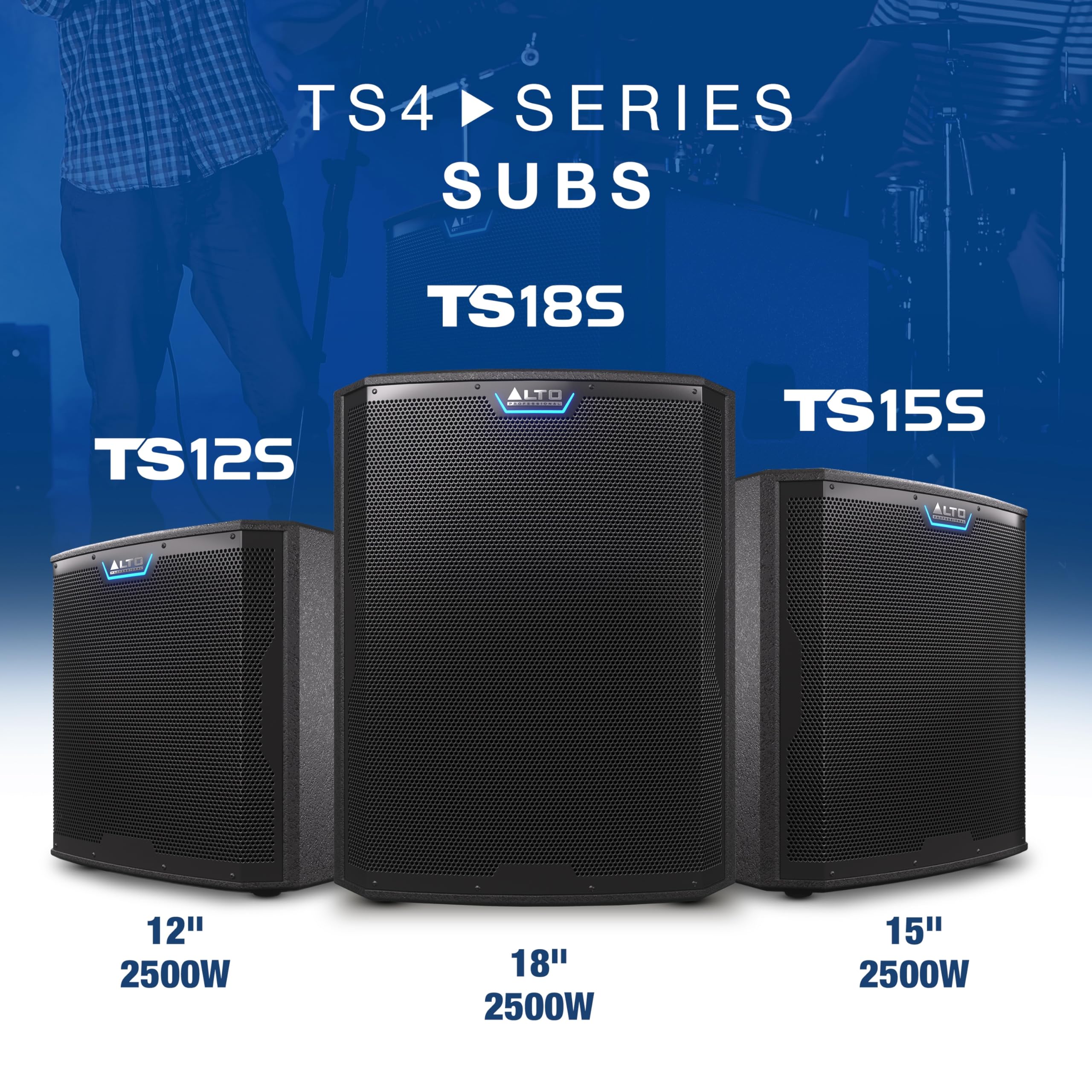 ALTO TS12S - 2500 W 30,48 Cm Derin Bas Hoparlör, Güçlü Pa Hoparlör 6 Seçilebilir Dsp Modlu, 130 Db, 3 İnç (7,62 Cm) Ses Bobinli, 2500W - 12 İnç