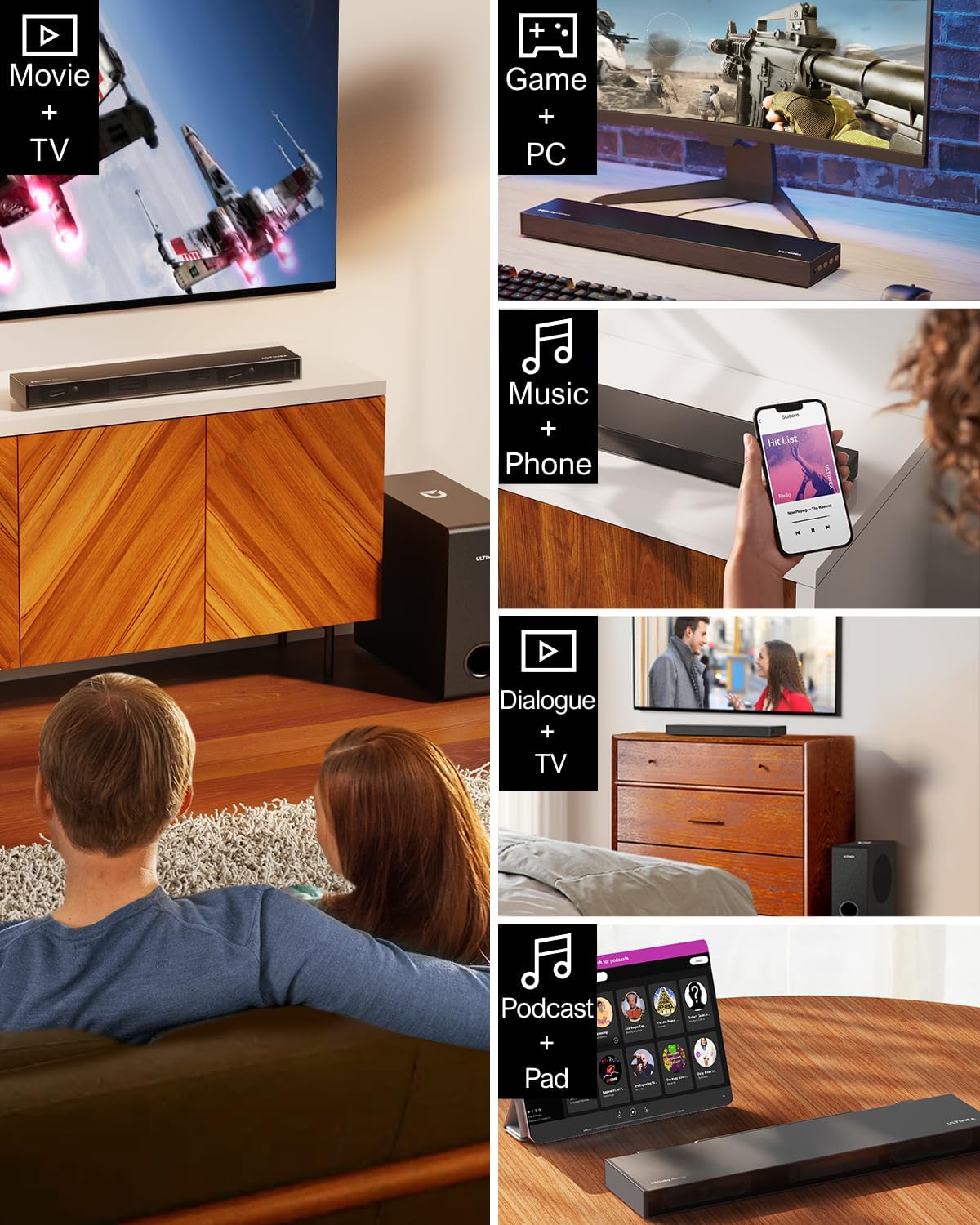 ULTIMEA 2.1 Soundbar TV