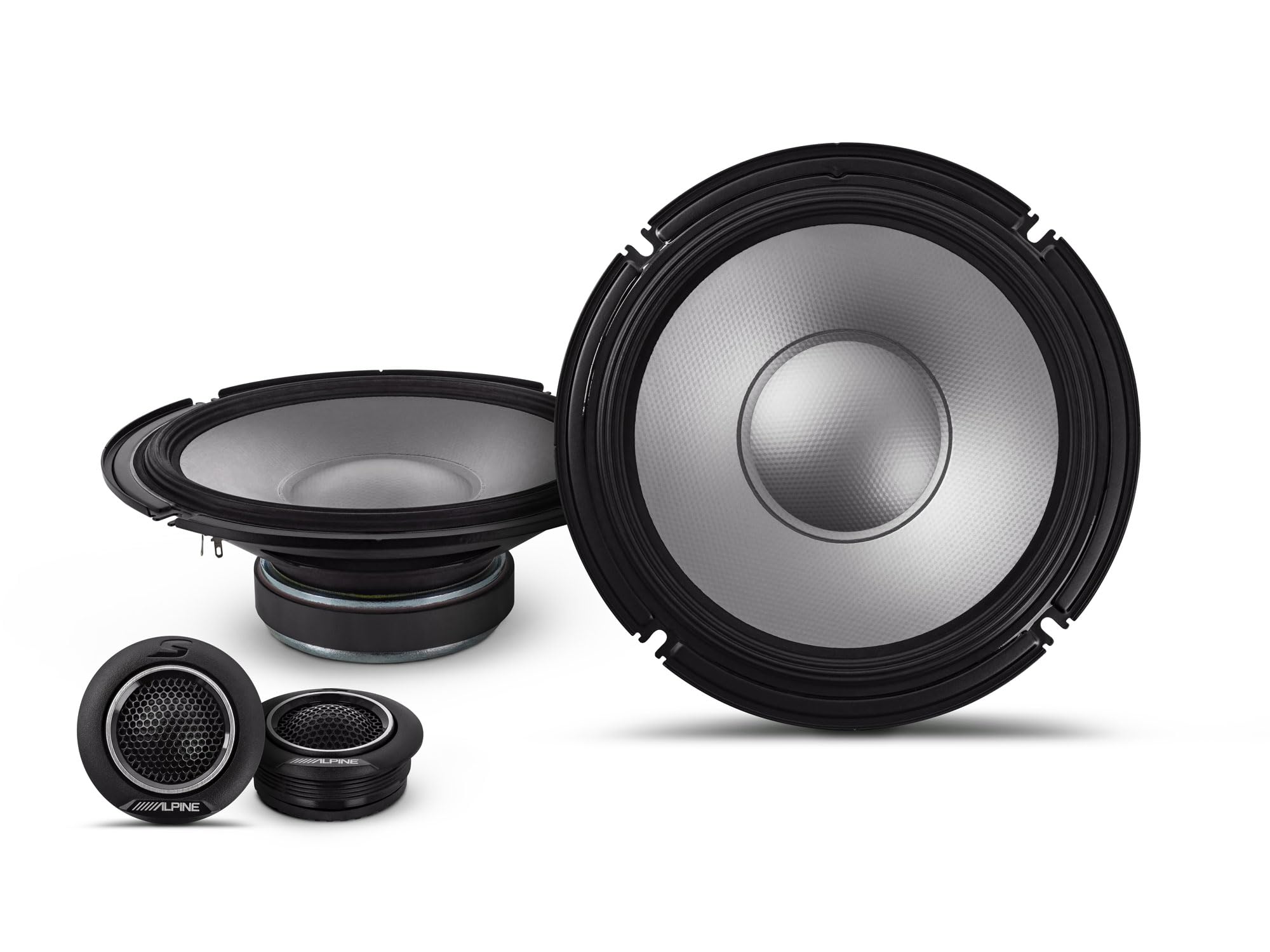 Alpine S2-S80C 20 cm (8”) S-Serisi 2 Yollu Komponent Hoparlör, Hi-Res Audio, 85W RMS / 260W Peak, 4 Ohm, Güçlü Araç İçi Ses Sistemi