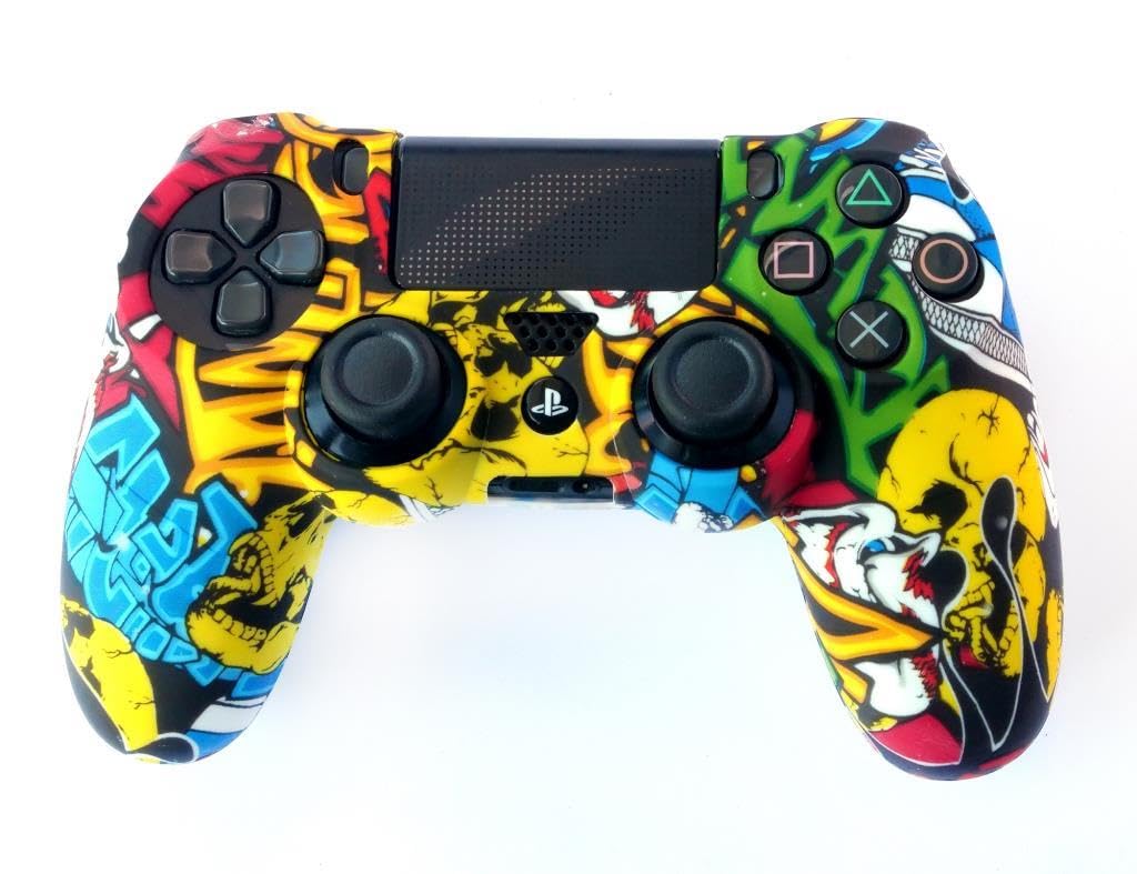 Playstation 4 Desenli Kol Koruyucu Silikon Kılıf 8P4