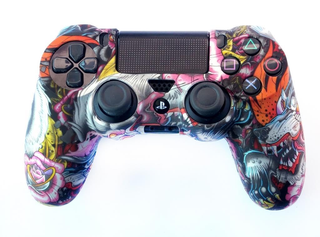 Playstation 4 Desenli Kol Koruyucu Silikon Kılıf 7P4