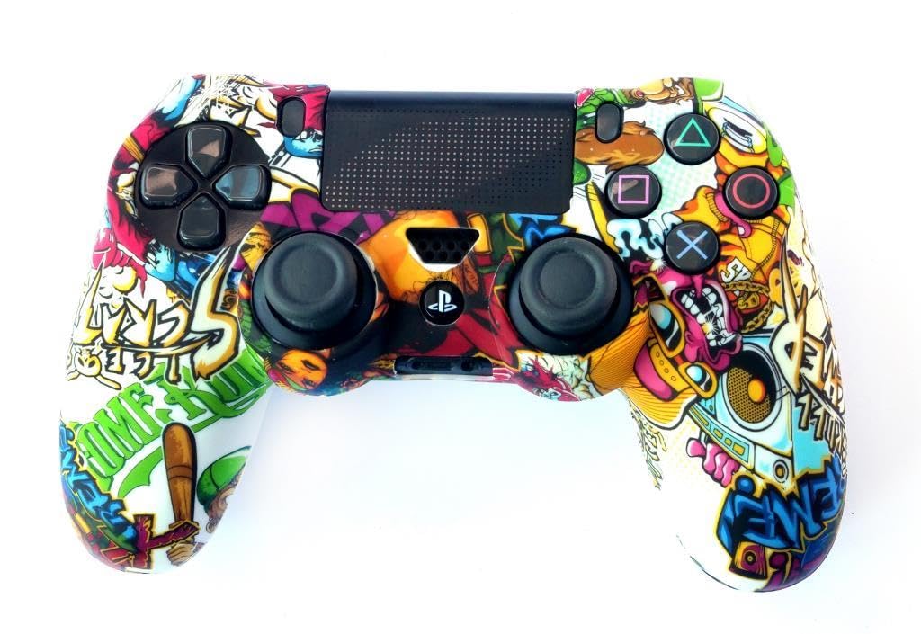 Playstation 4 Desenli Kol Koruyucu Silikon Kılıf 9P4