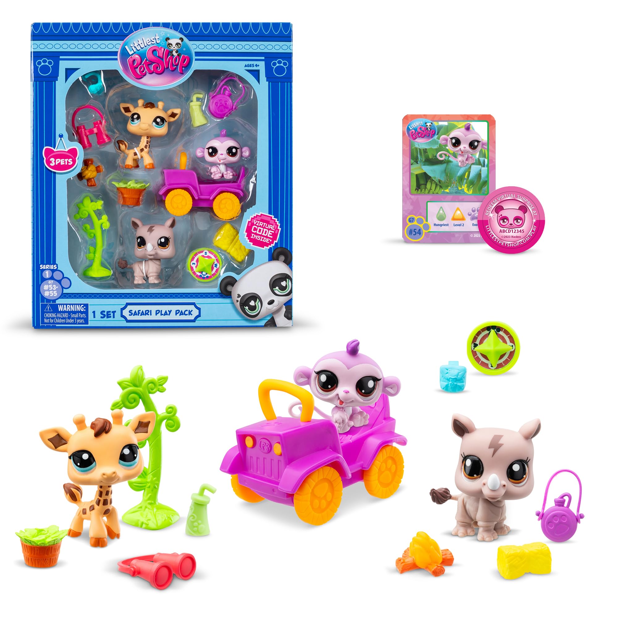 Littlest Pet Shop Sun-Bsf-Lps-Figür Set Minişler Safari Temalı