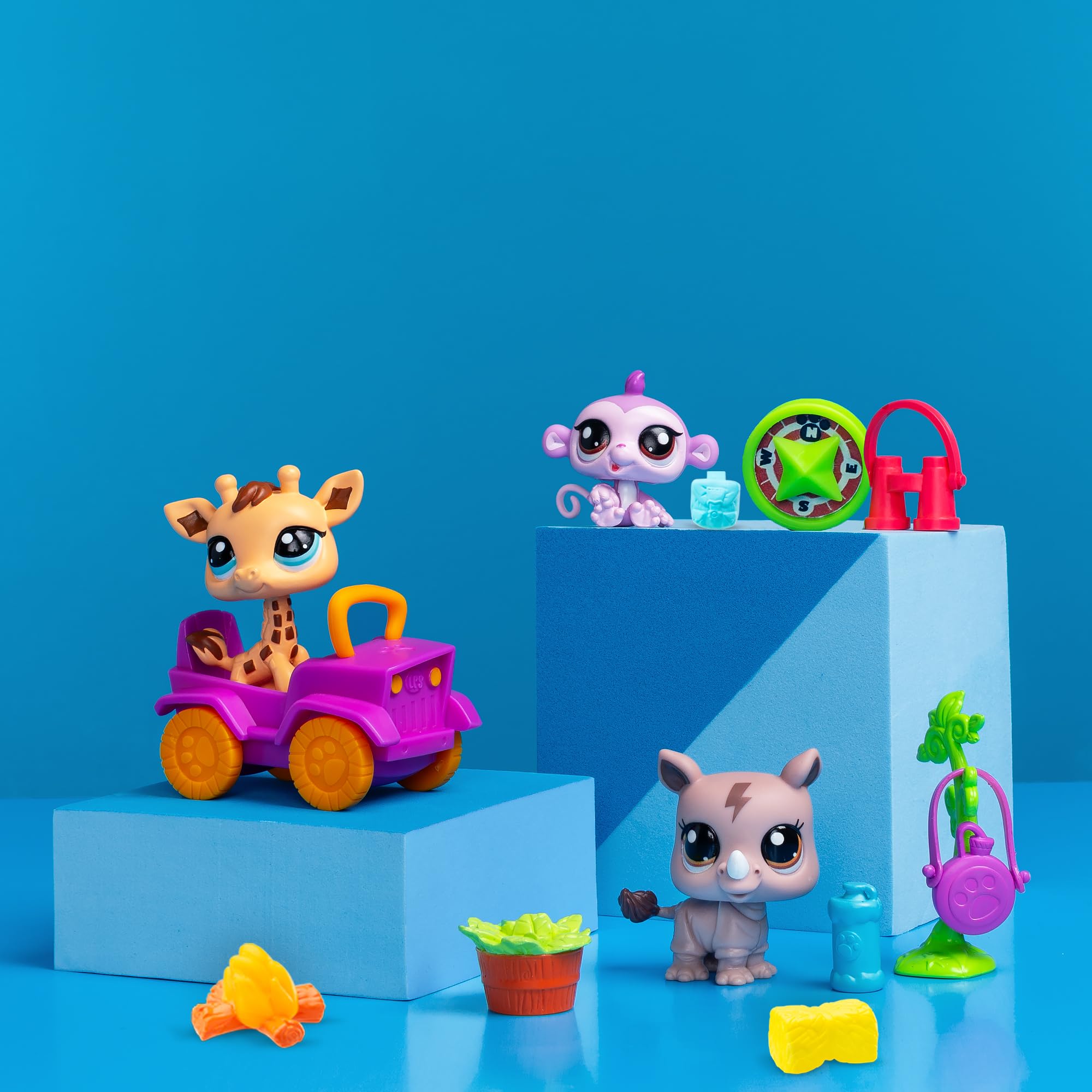 Littlest Pet Shop Sun-Bsf-Lps-Figür Set Minişler Safari Temalı