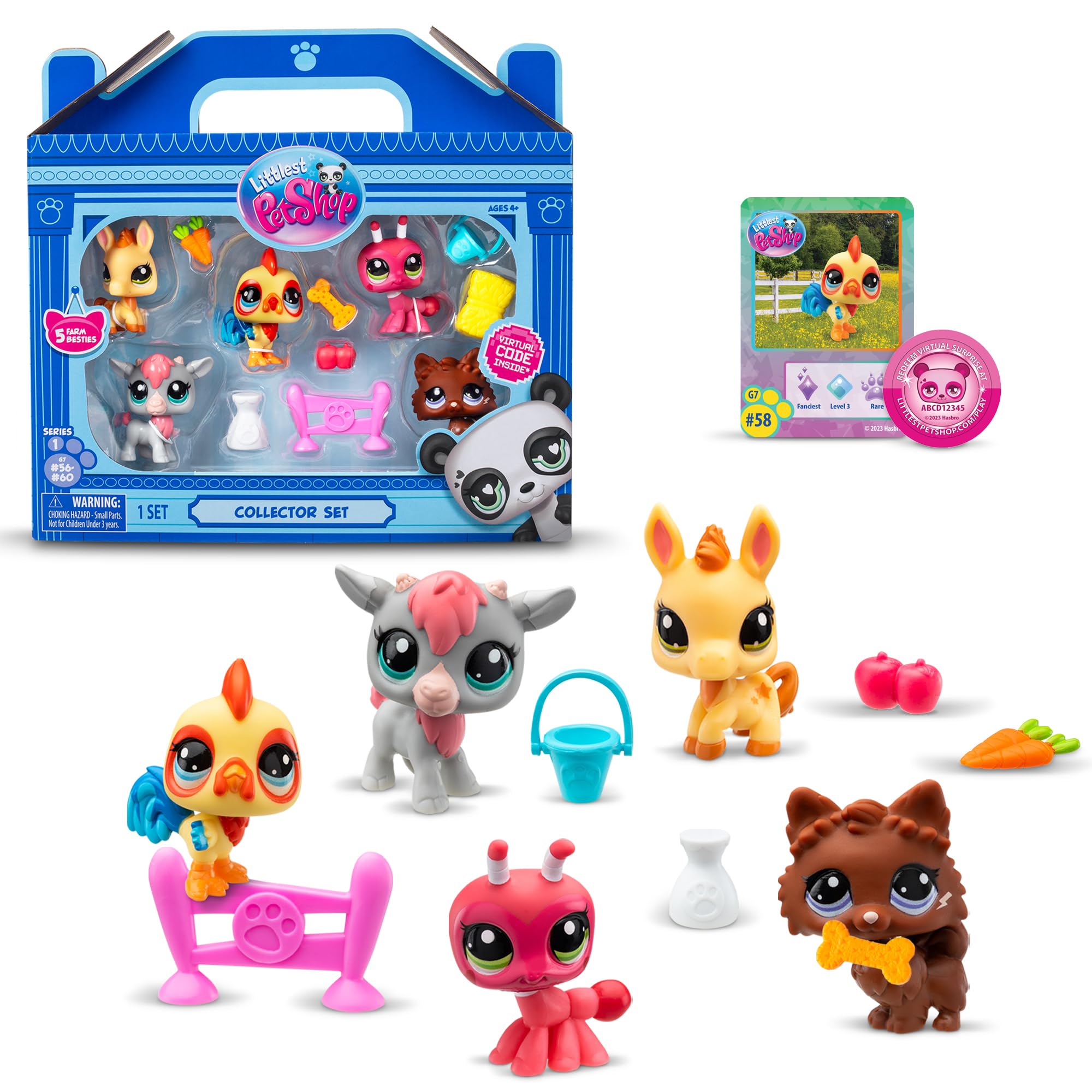 Littlest Pet Shop Minişler 5'li Figür Seti S1 - Minişler Çiftlikte